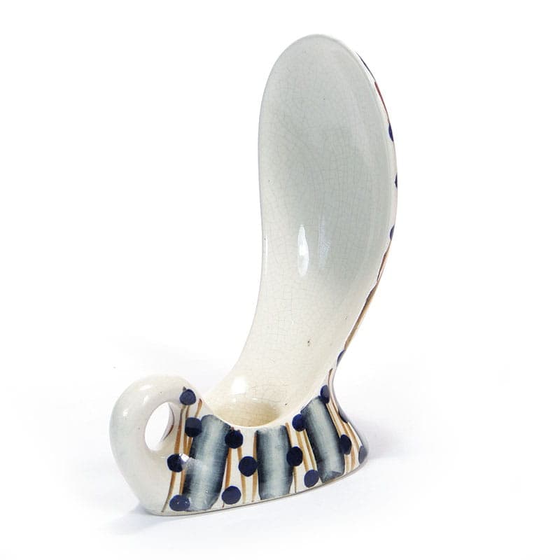 Kaganek Kobra, ceramika biała, proj. W. Płażewski, Włocławek, Polska, lata 60. - 232059