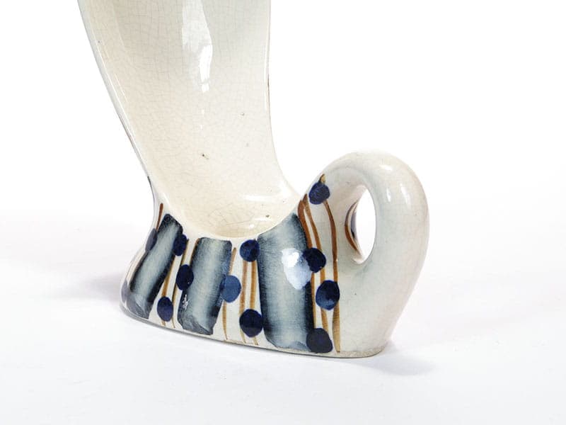 Kaganek Kobra, ceramika biała, proj. W. Płażewski, Włocławek, Polska, lata 60. - 232061