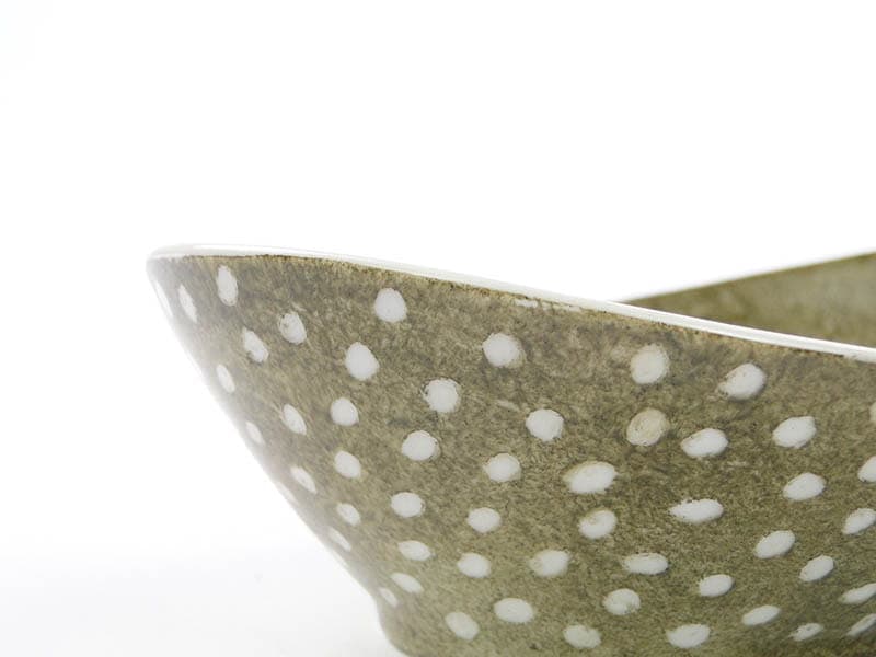 Patera New Look, zielona, porcelana, proj. L. Pokornianka, Polska, lata 60. - 232113