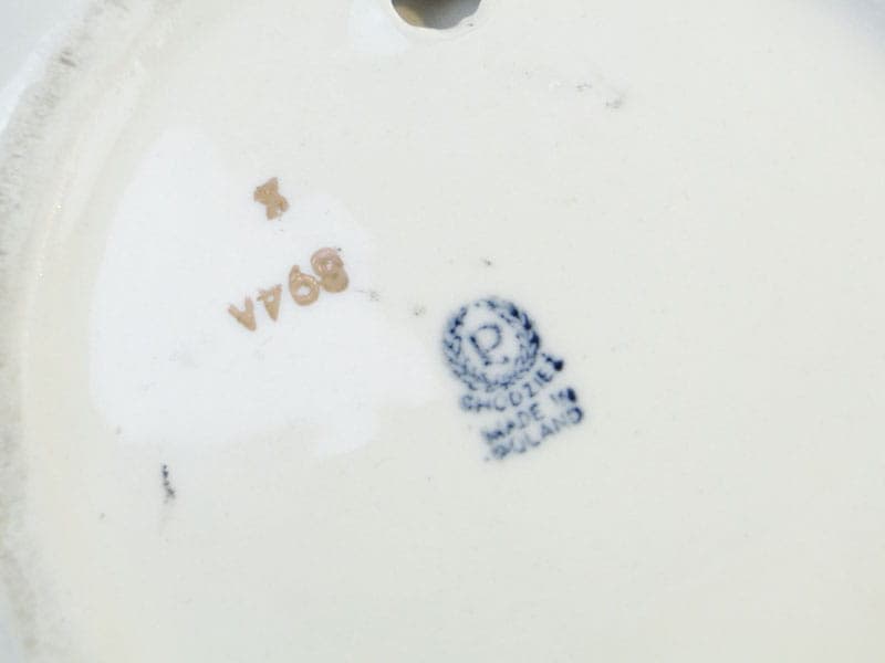 Patera ikebana, porcelana czarna, Chodzież, Polska, lata 60. - 232133