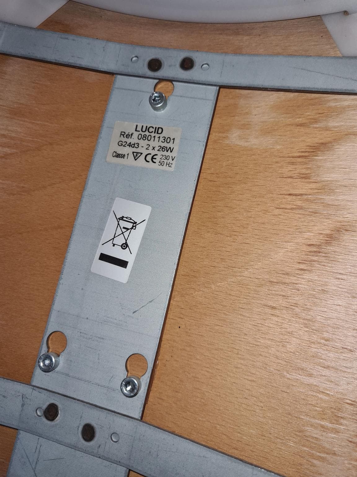 Para lamp stołowych Lucid, biały, sklejka, plastik, metal, Szwecja - 242807