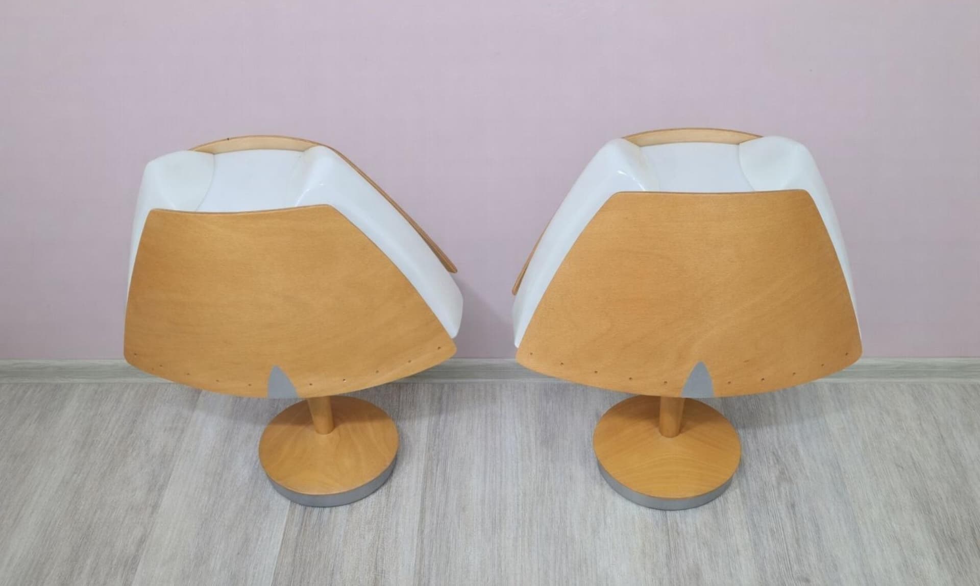 Para lamp stołowych Lucid, biały, sklejka, plastik, metal, Szwecja - 242801