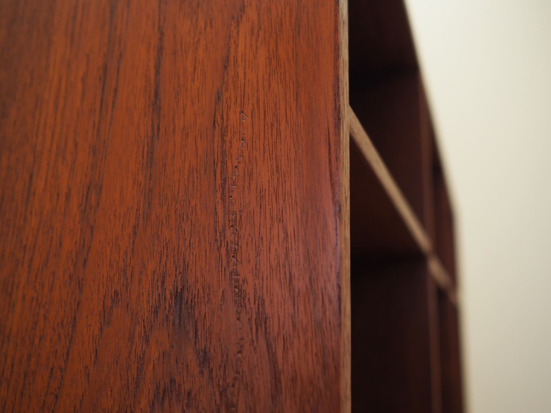 Regał, teak orange, proj. P. Løvig Nielsen, Dania, lata 70. - 77502