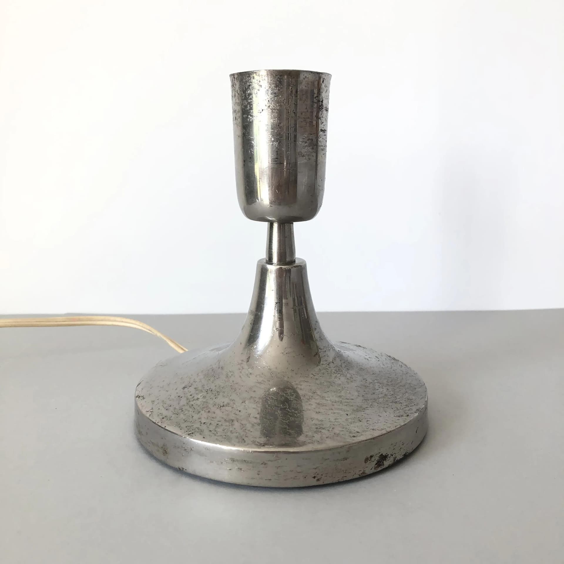 Bedside Lamp LN-3, silver, chrome steel, Poland, 1970s. - 17689