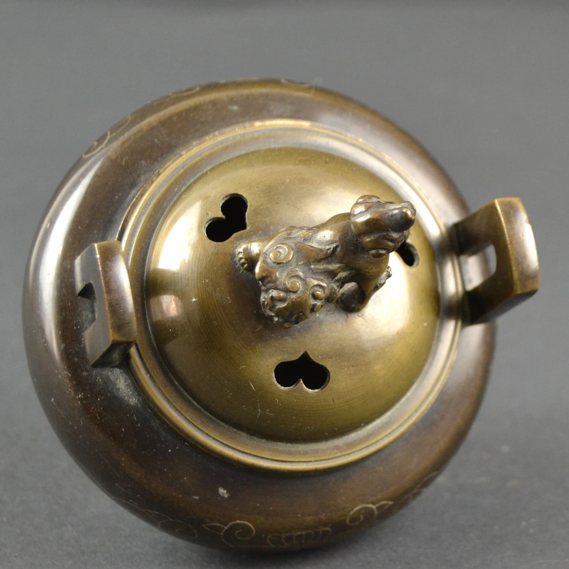 Kadzielnica Koro, brąz ciemny, Japonia, XIX w. - 79381