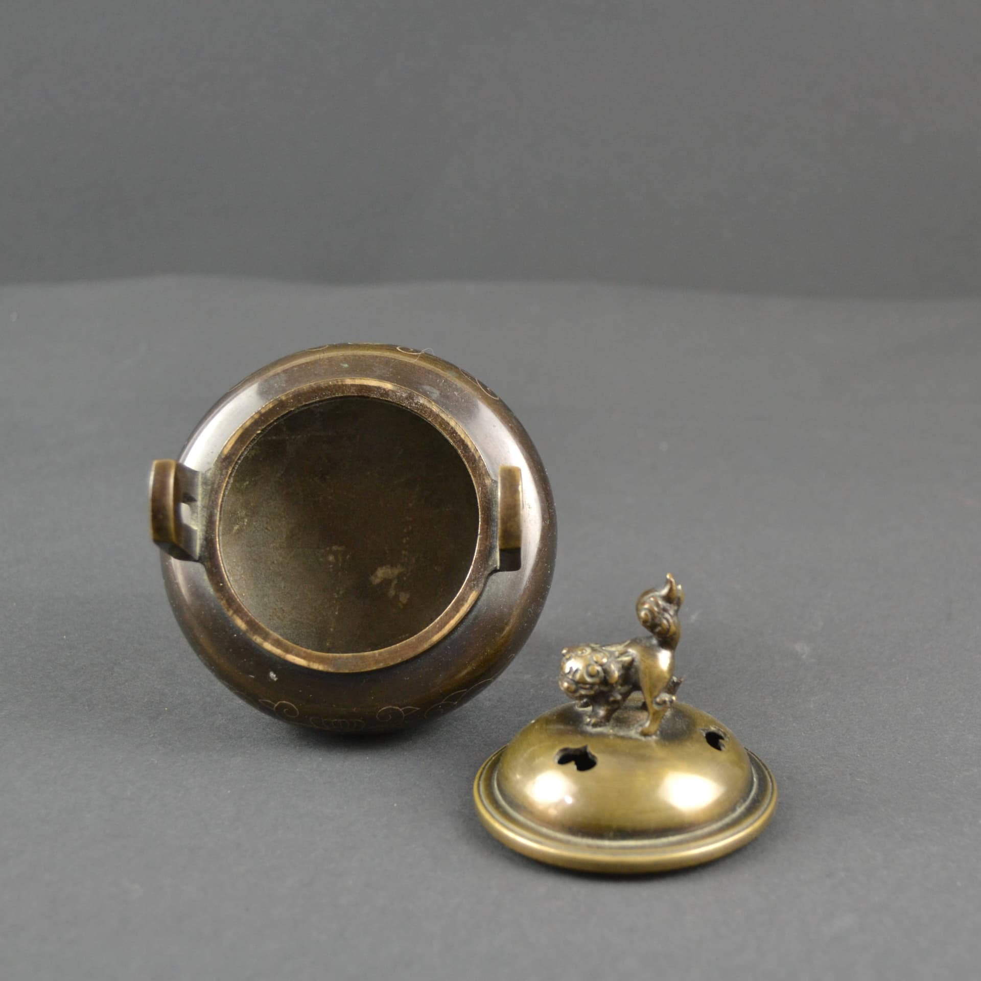 Kadzielnica Koro, brąz ciemny, Japonia, XIX w. - 79380