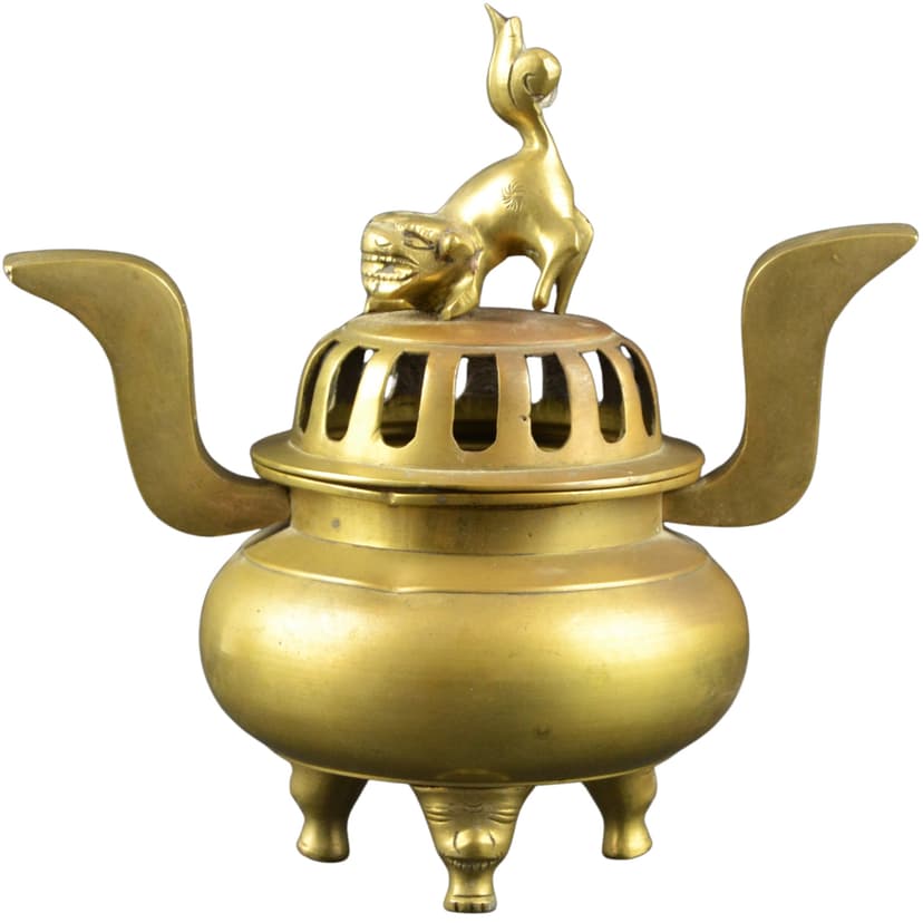 Kadzielnica, złoty mosiądz, Japonia, XIX w.