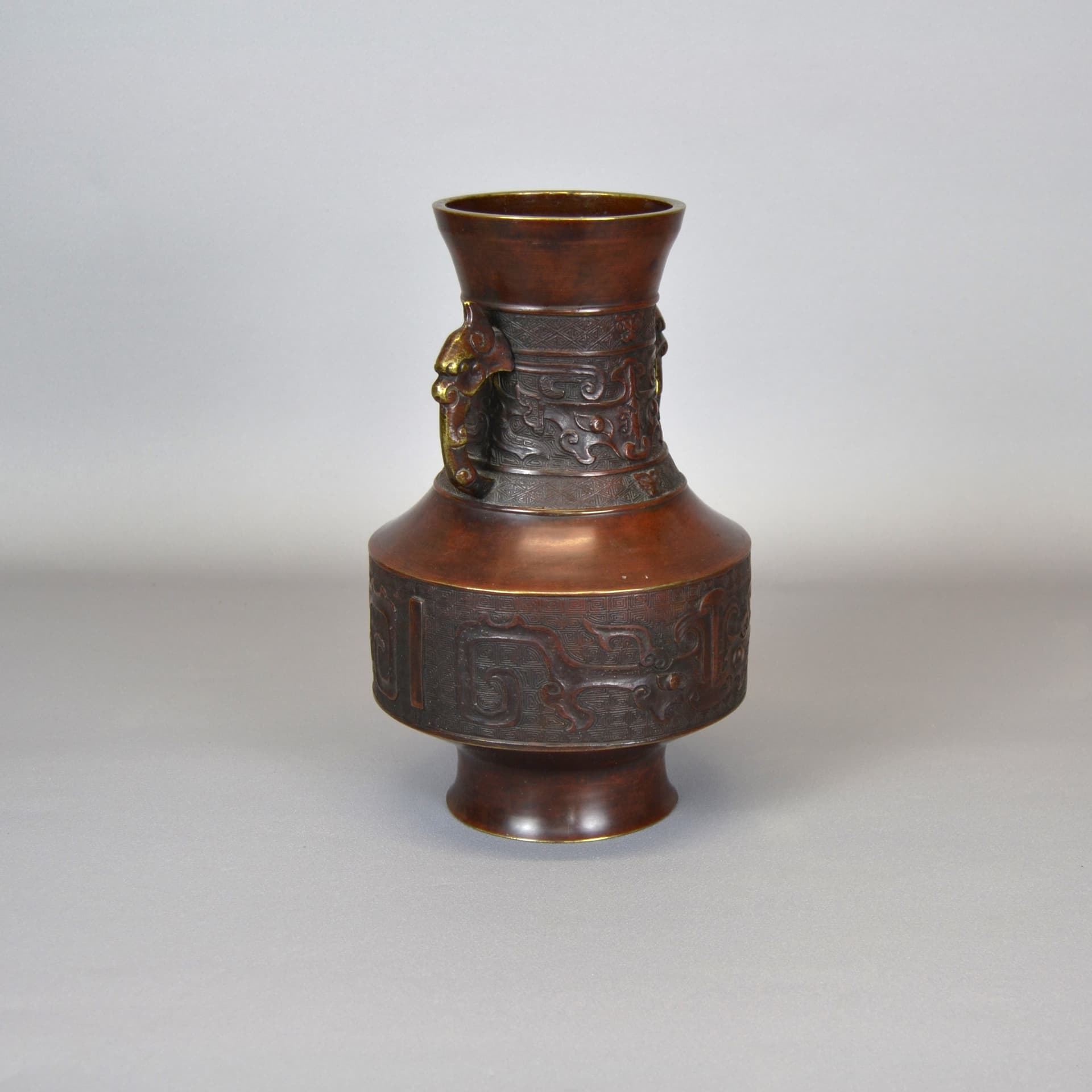 Waza, brąz ciemnobrązowy, Chiny, XIX w. - 79354