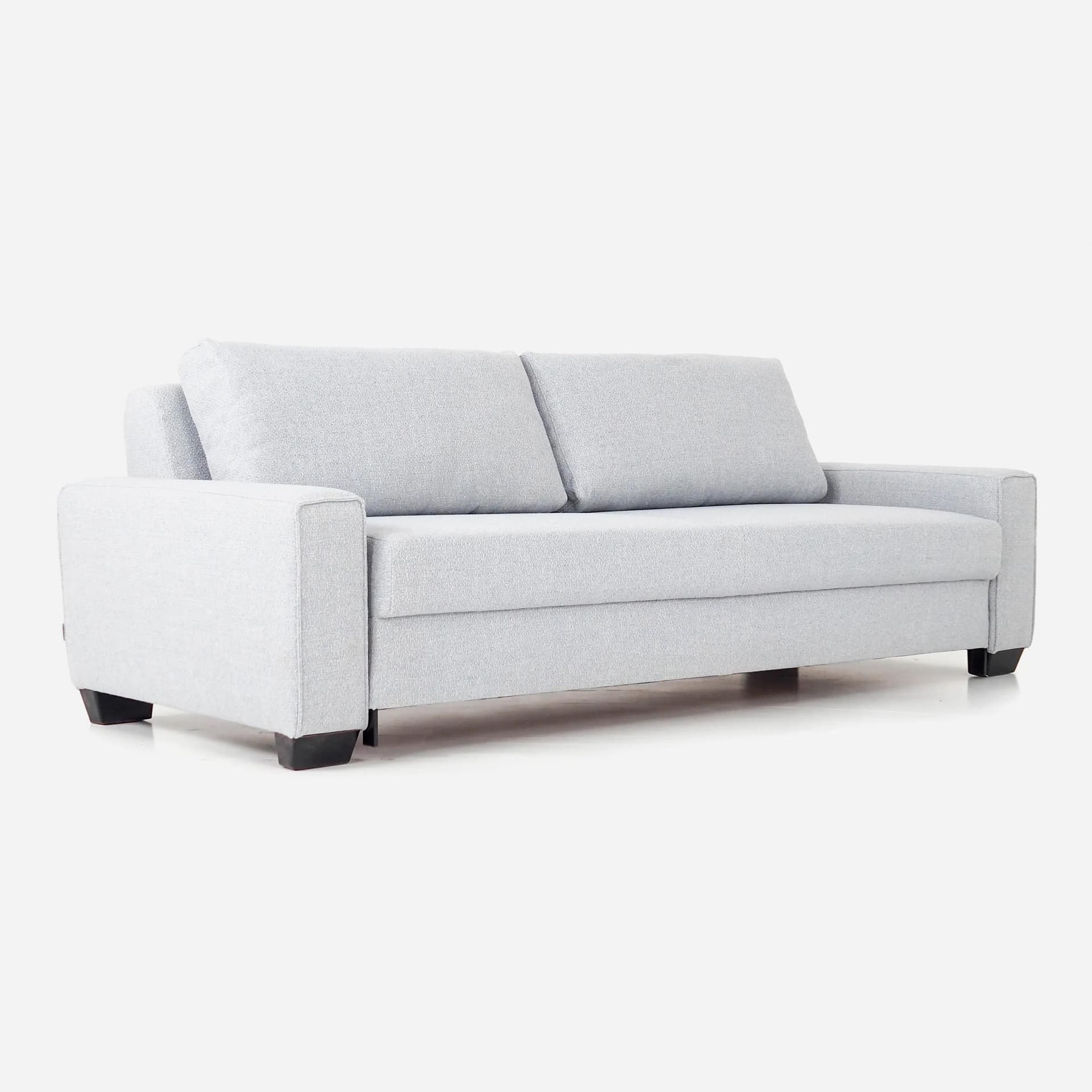 Sofa Rejkiavik, grey fabric, wood, Poland, 1990s. - 17201