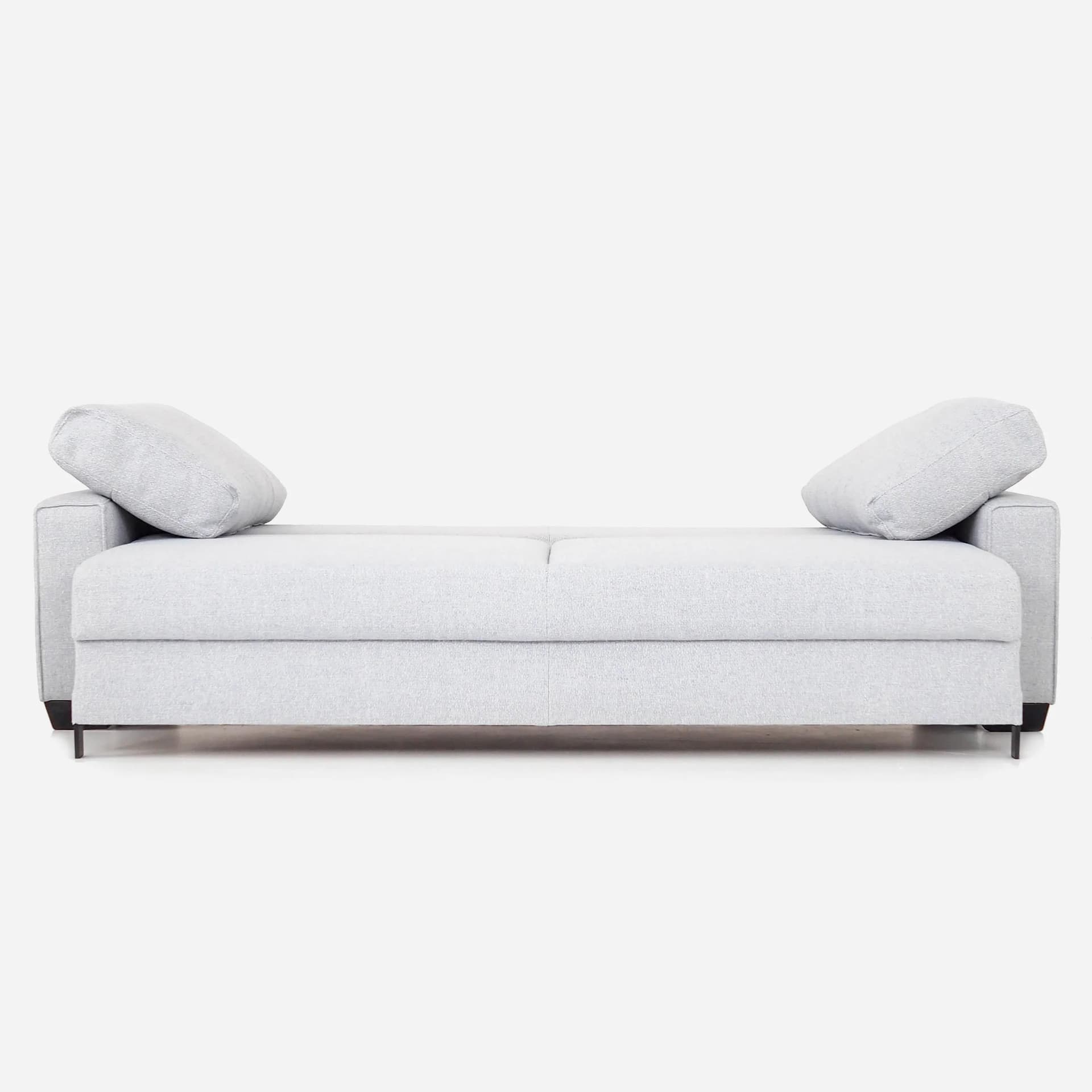 Sofa Rejkiavik, grey fabric, wood, Poland, 1990s. - 17200