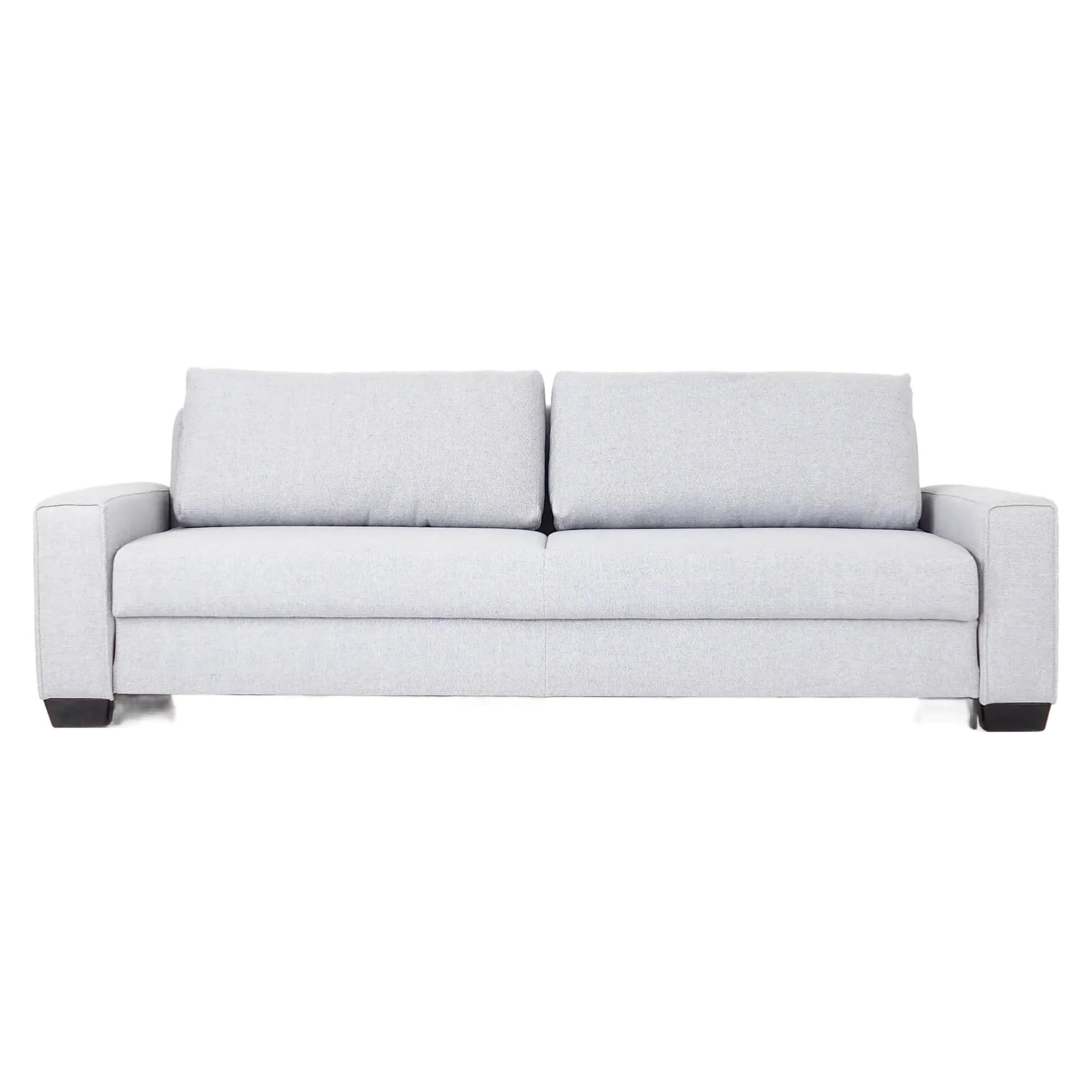 Sofa Rejkiavik, grey fabric, wood, Poland, 1990s.