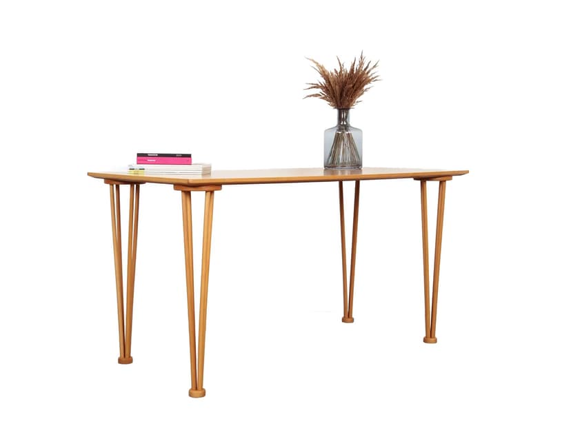 Stół prostokątny, jesion żółty, Dania, lata 70.