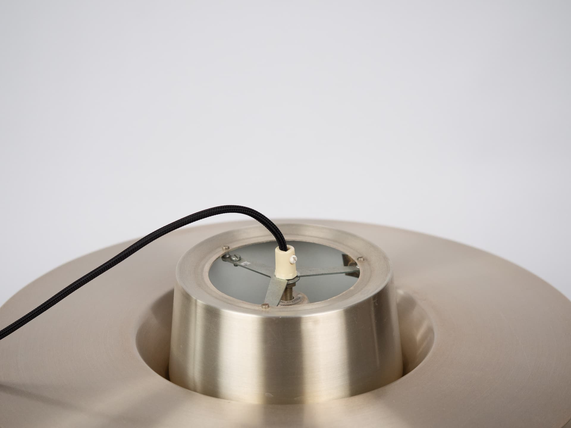 Lampa wisząca Verona, złoty, aluminium, proj. S. Middelboe, Lyfa, Dania, lata 60. - 239892