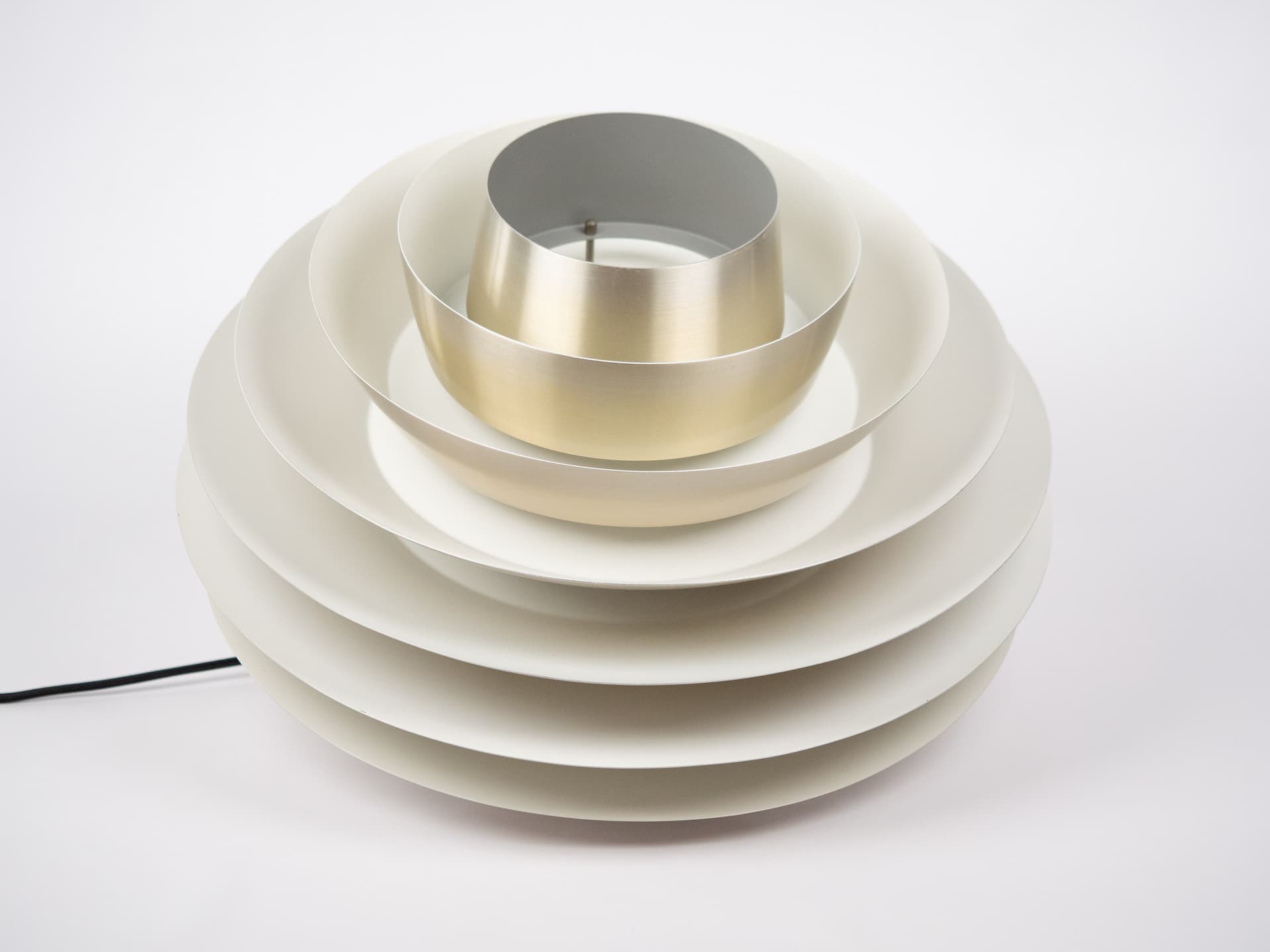 Lampa wisząca Verona, złoty, aluminium, proj. S. Middelboe, Lyfa, Dania, lata 60. - 239893