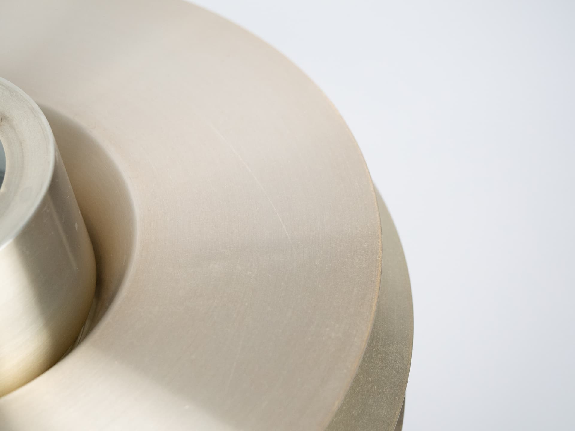 Lampa wisząca Verona, złoty, aluminium, proj. S. Middelboe, Lyfa, Dania, lata 60. - 239896