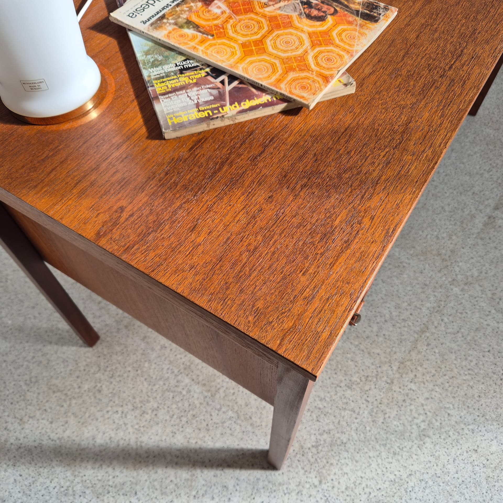 Biurko, Domino Møbler, teak brązowy, Dania, lata 60. - 240053