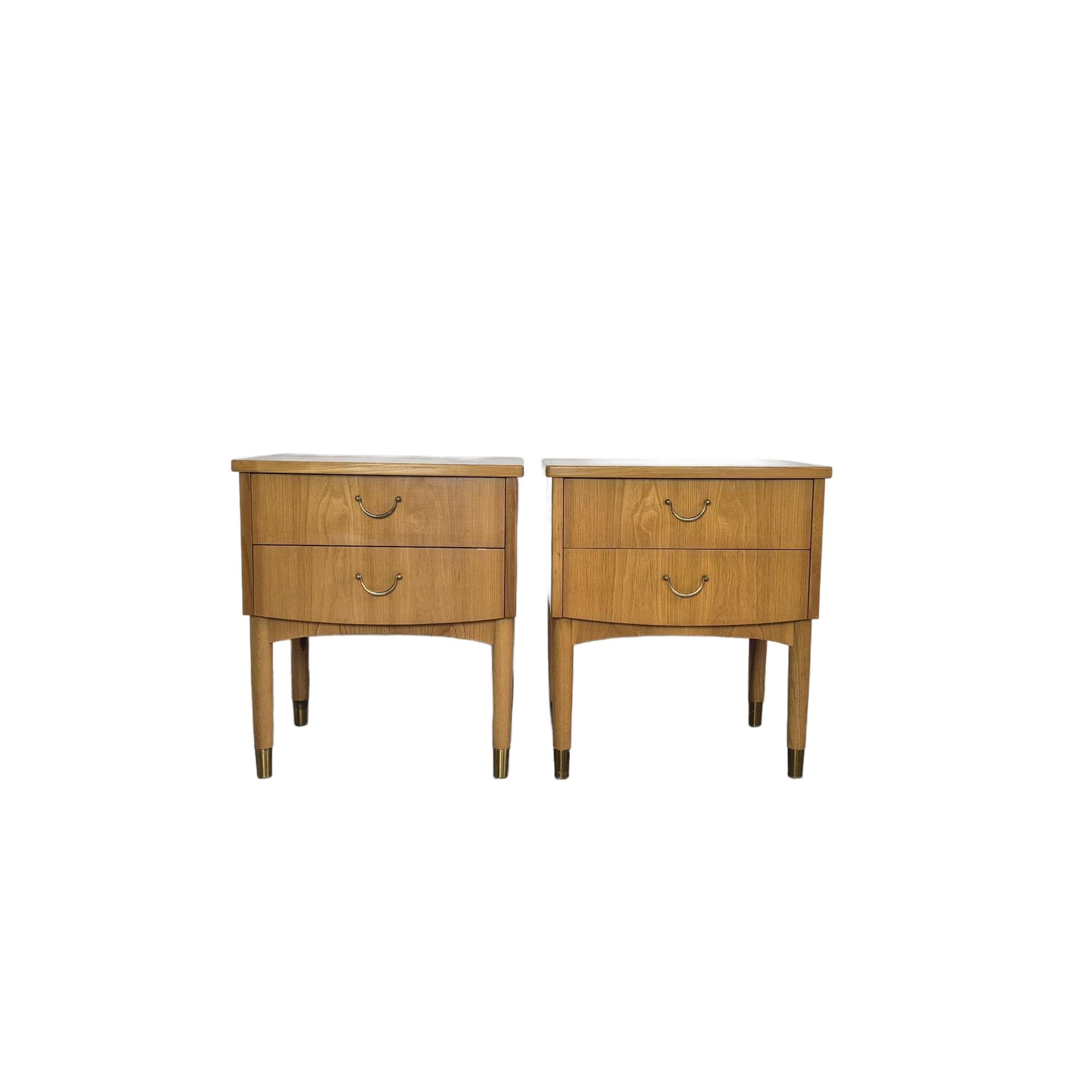 Para szafek nocnych, brąz, Szwecja, lata 60.