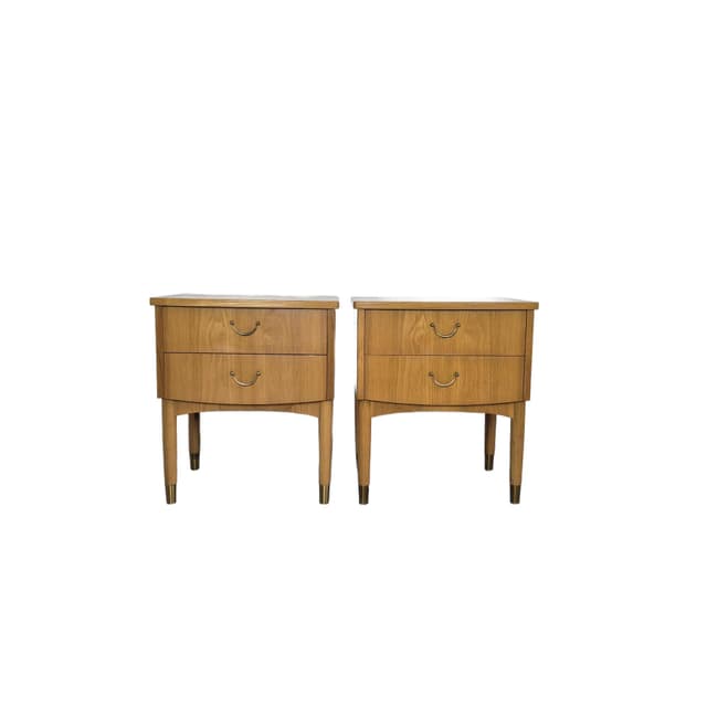 Para szafek nocnych, brąz, Szwecja, lata 60. - WYMIARY