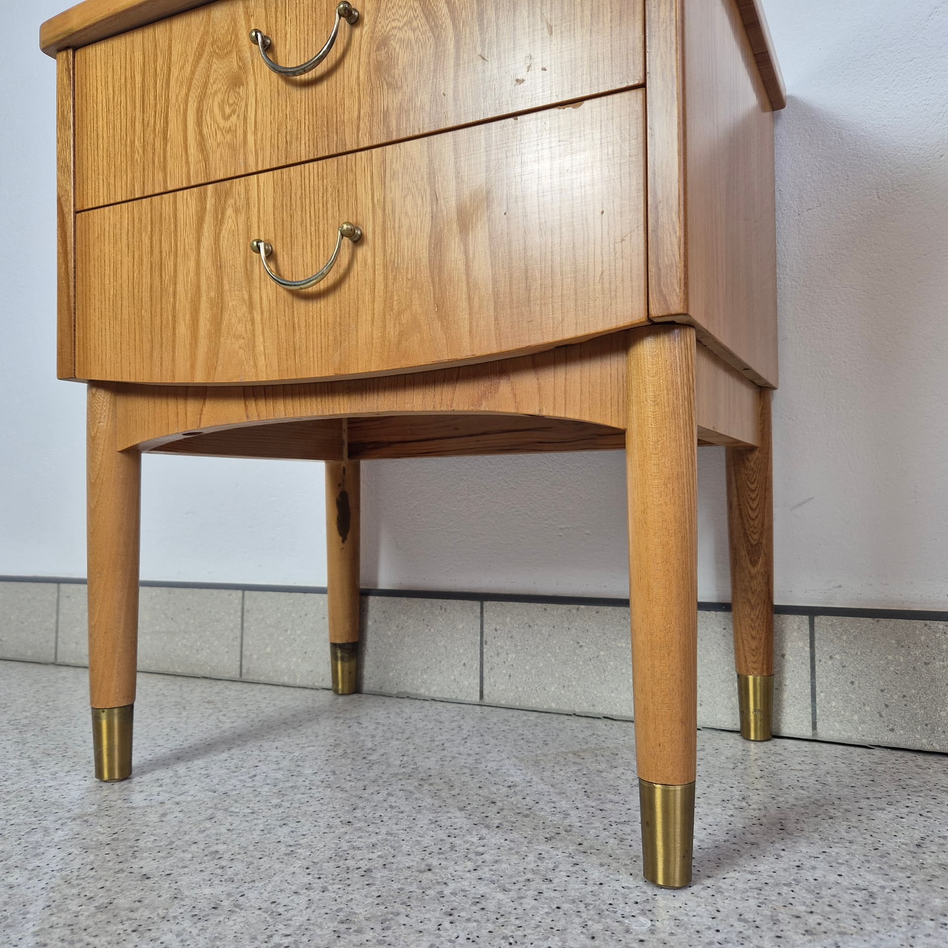 Para szafek nocnych, brąz, Szwecja, lata 60. - 240102