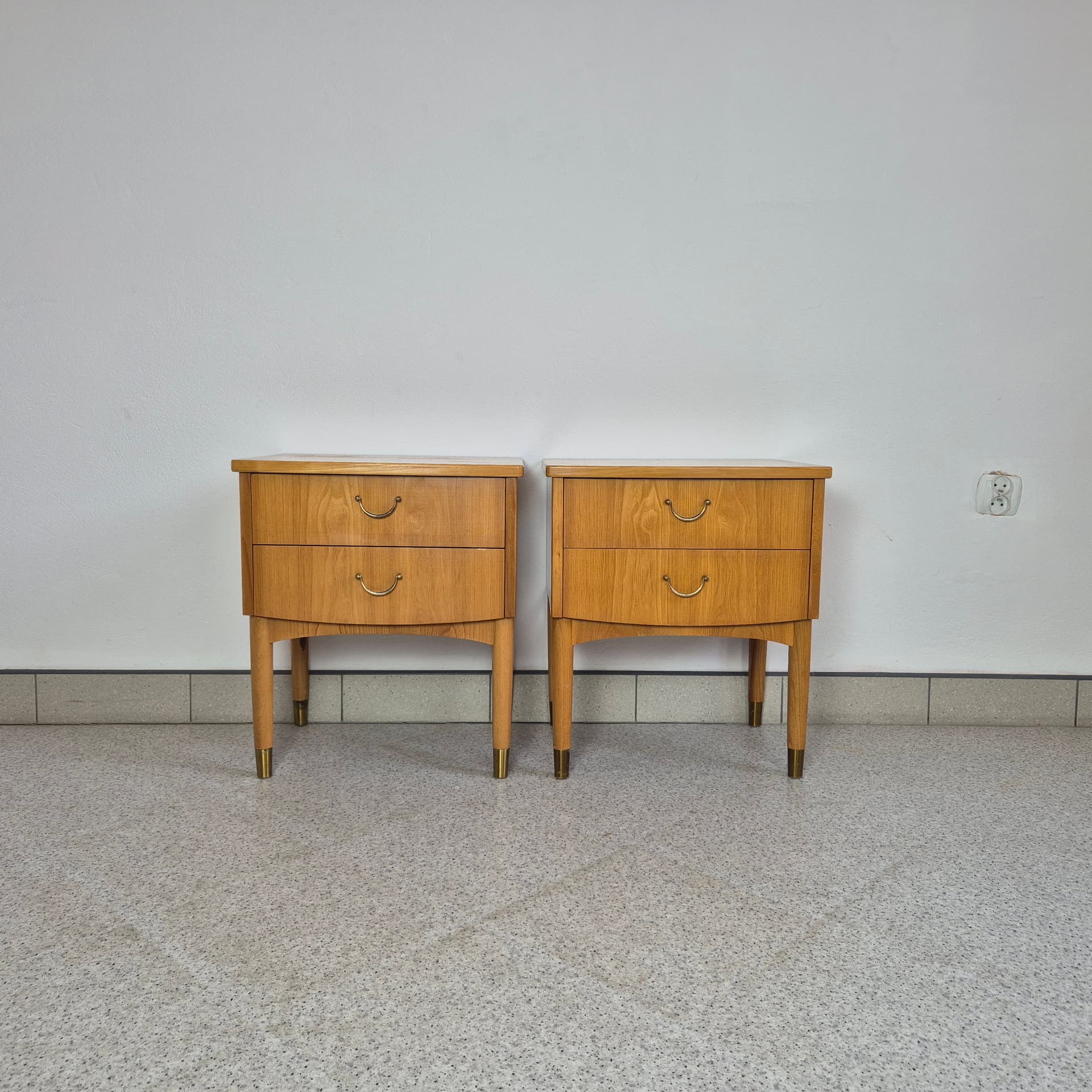 Para szafek nocnych, brąz, Szwecja, lata 60. - 240095