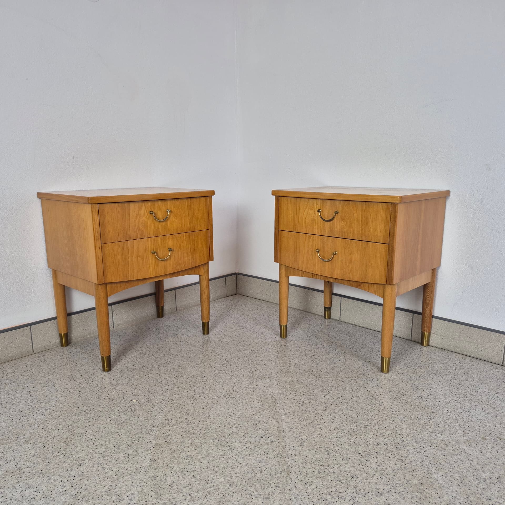 Para szafek nocnych, brąz, Szwecja, lata 60. - 240099