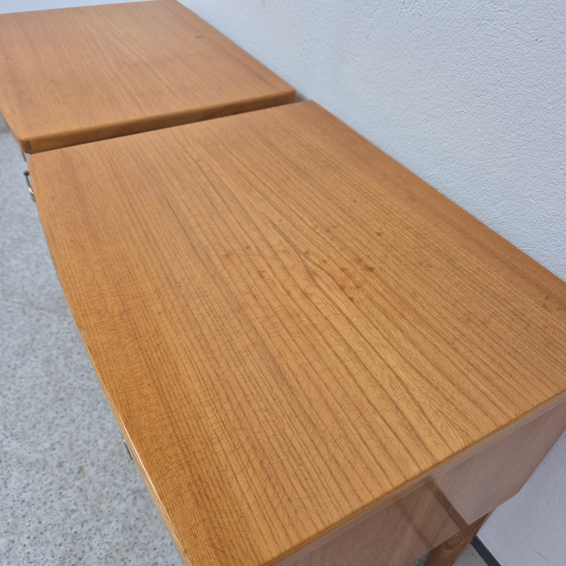 Para szafek nocnych, brąz, Szwecja, lata 60. - 240104