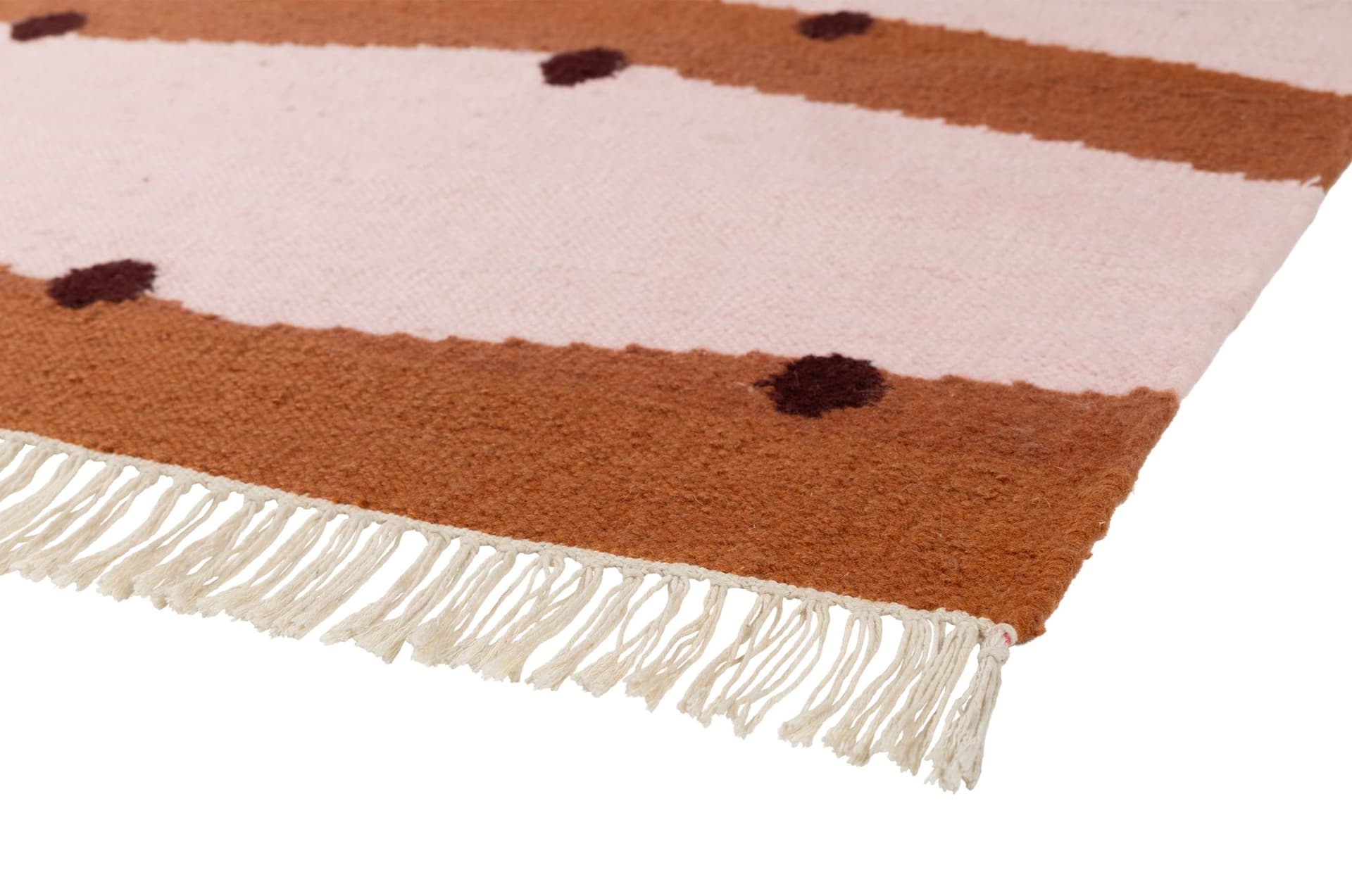 Kilim Rio Terracotta 140x200 cm, proj. M. Konopacka, wełna, Carpets & More - 240275