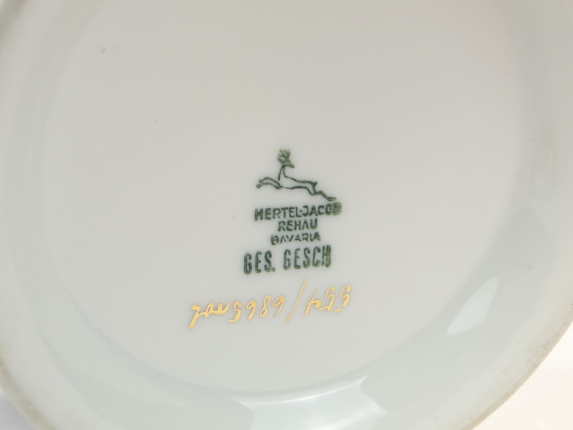 Bonbonniere Art Deco, white porcelain, Hertel Jacob, Germany, 1930s. - 240398