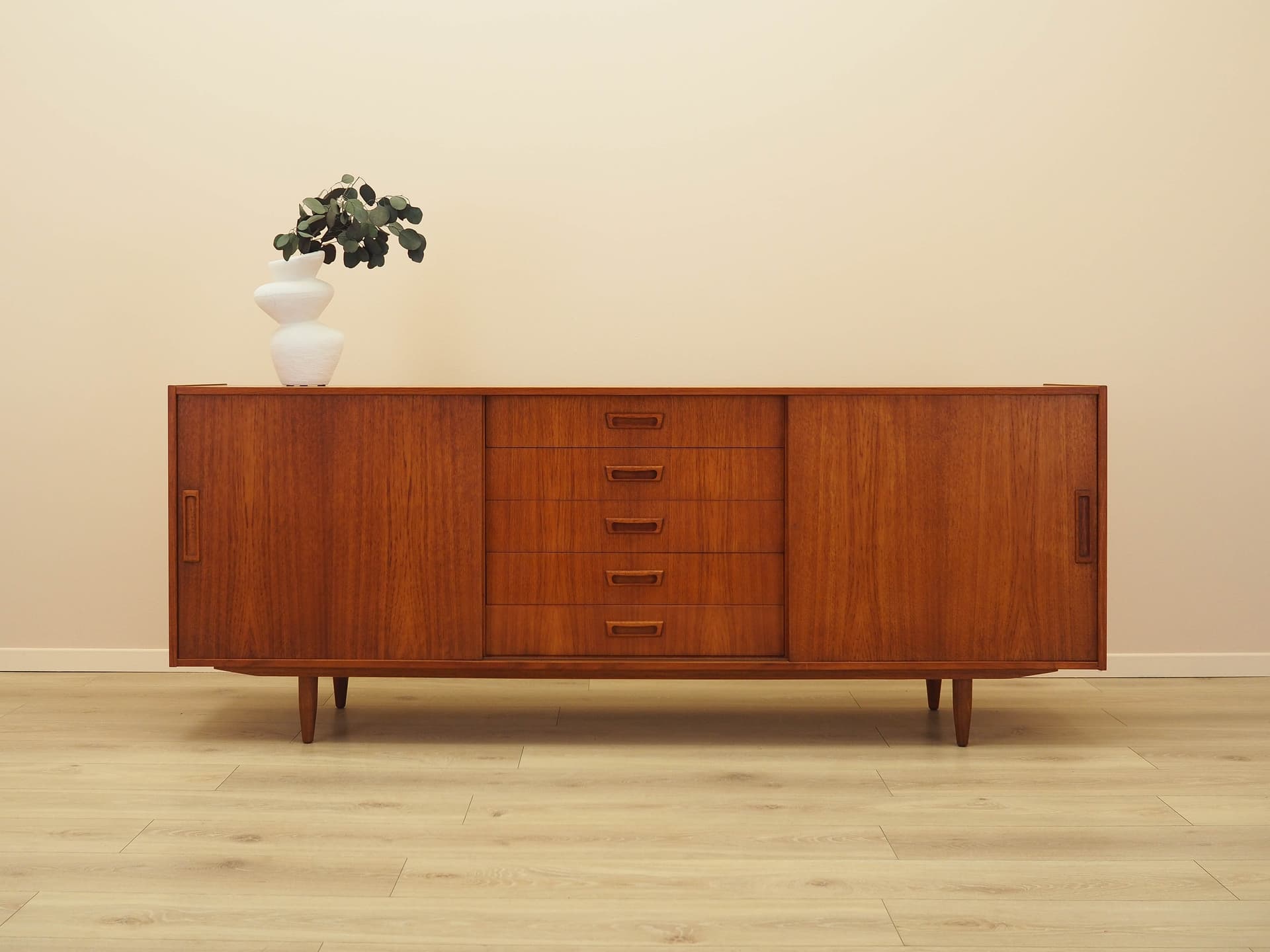 Sideboard, teak brązowy, Vemb Møbelfabrik, Dania, lata 70. - 240448