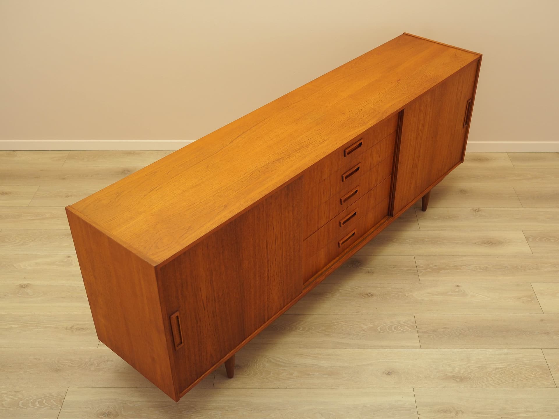 Sideboard, teak brązowy, Vemb Møbelfabrik, Dania, lata 70. - 240453
