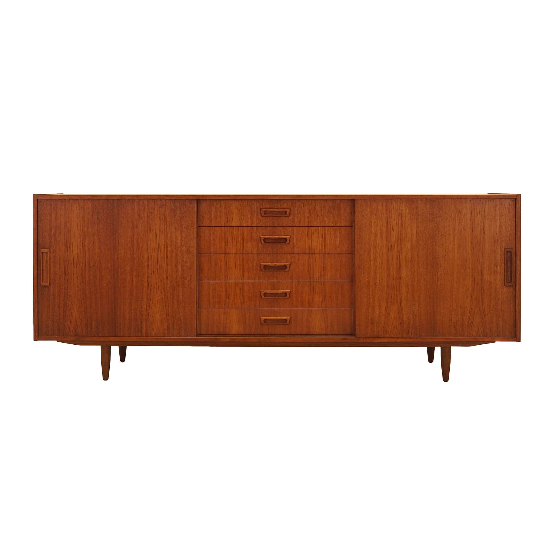 Sideboard, teak brązowy, Vemb Møbelfabrik, Dania, lata 70.