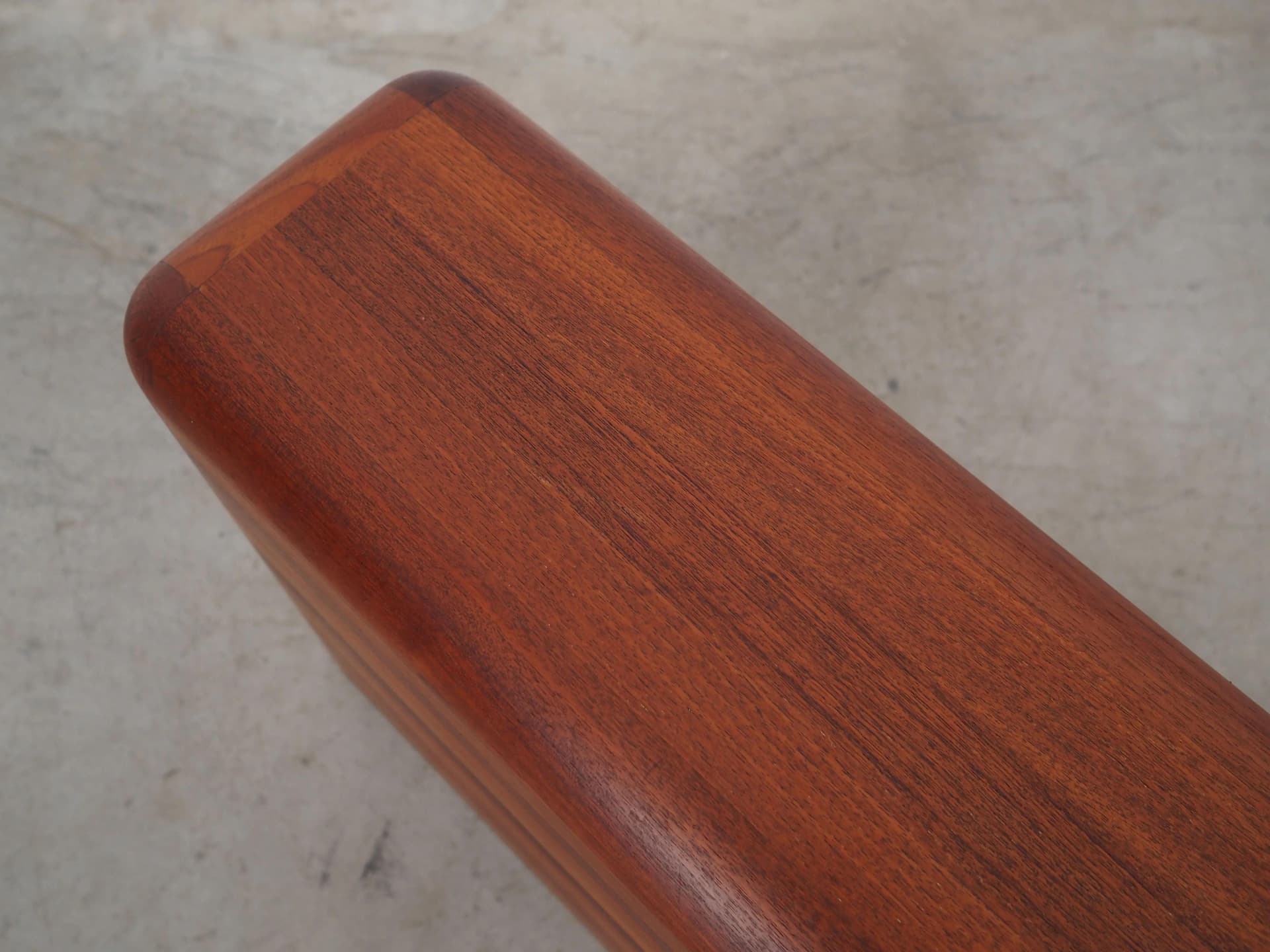 Magazine Rack, orange teak, Denmark, 1970s - 17231