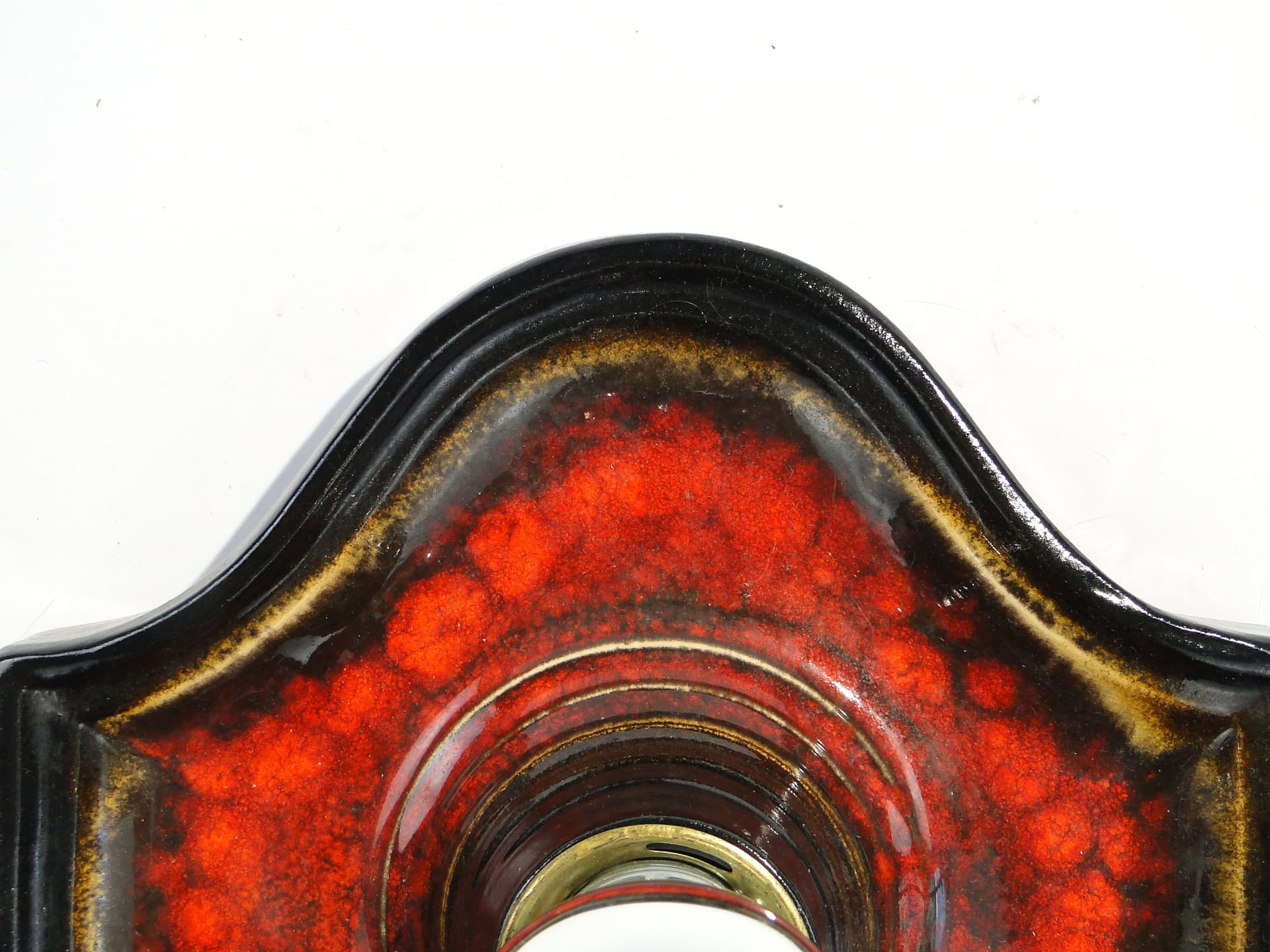 Kinkiet, ceramika czerwona, Scheurich, Niemcy, lata 70. - 1774