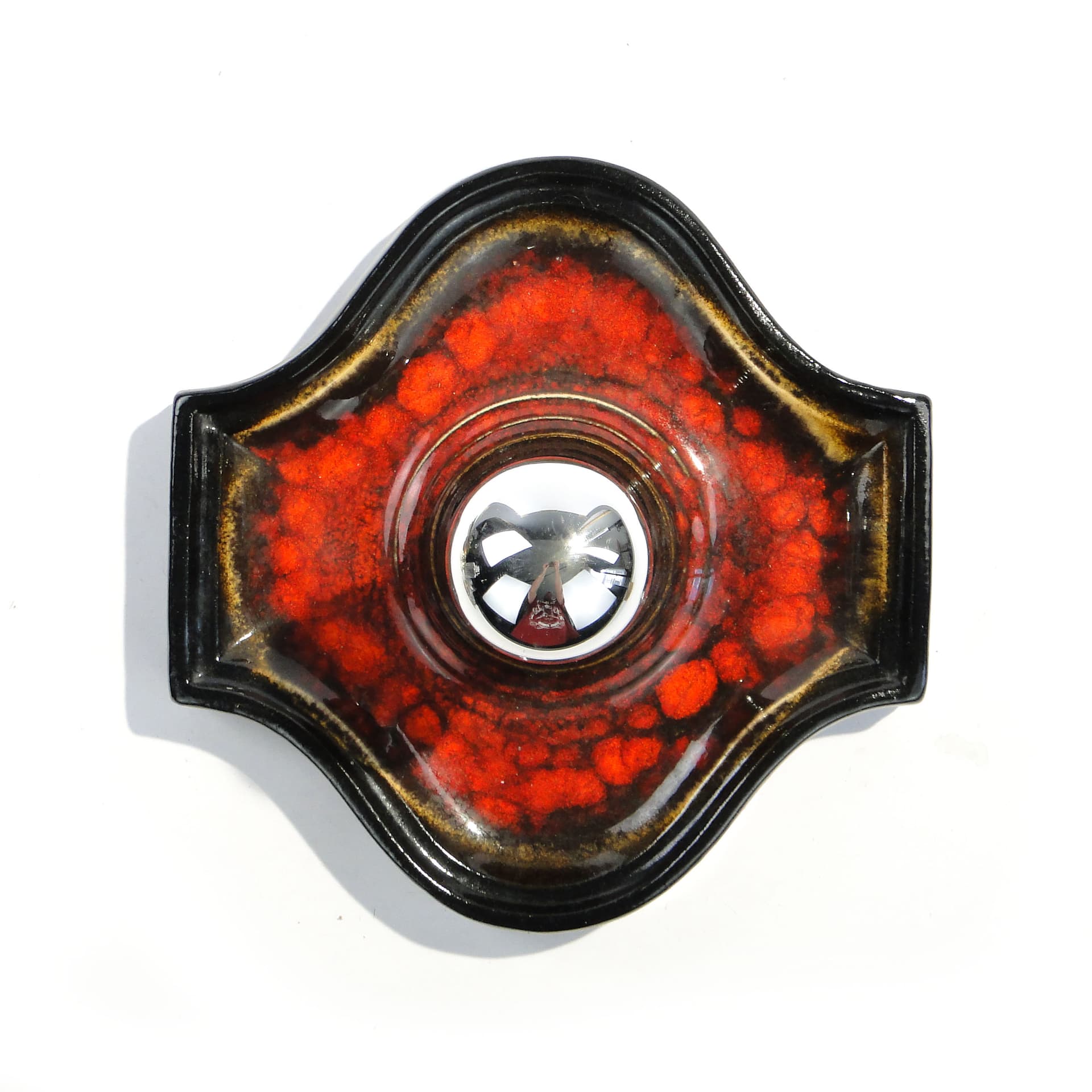 Kinkiet, ceramika czerwona, Scheurich, Niemcy, lata 70. - 1772