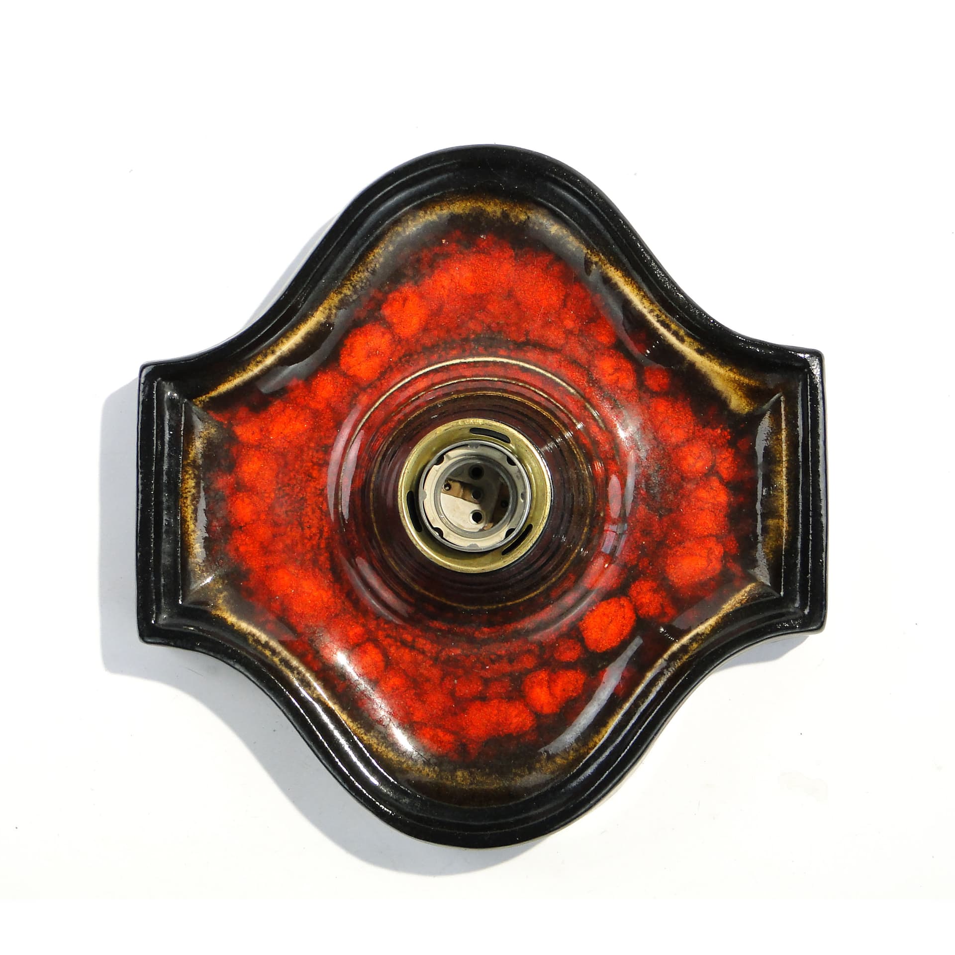 Kinkiet, ceramika czerwona, Scheurich, Niemcy, lata 70. - 1778