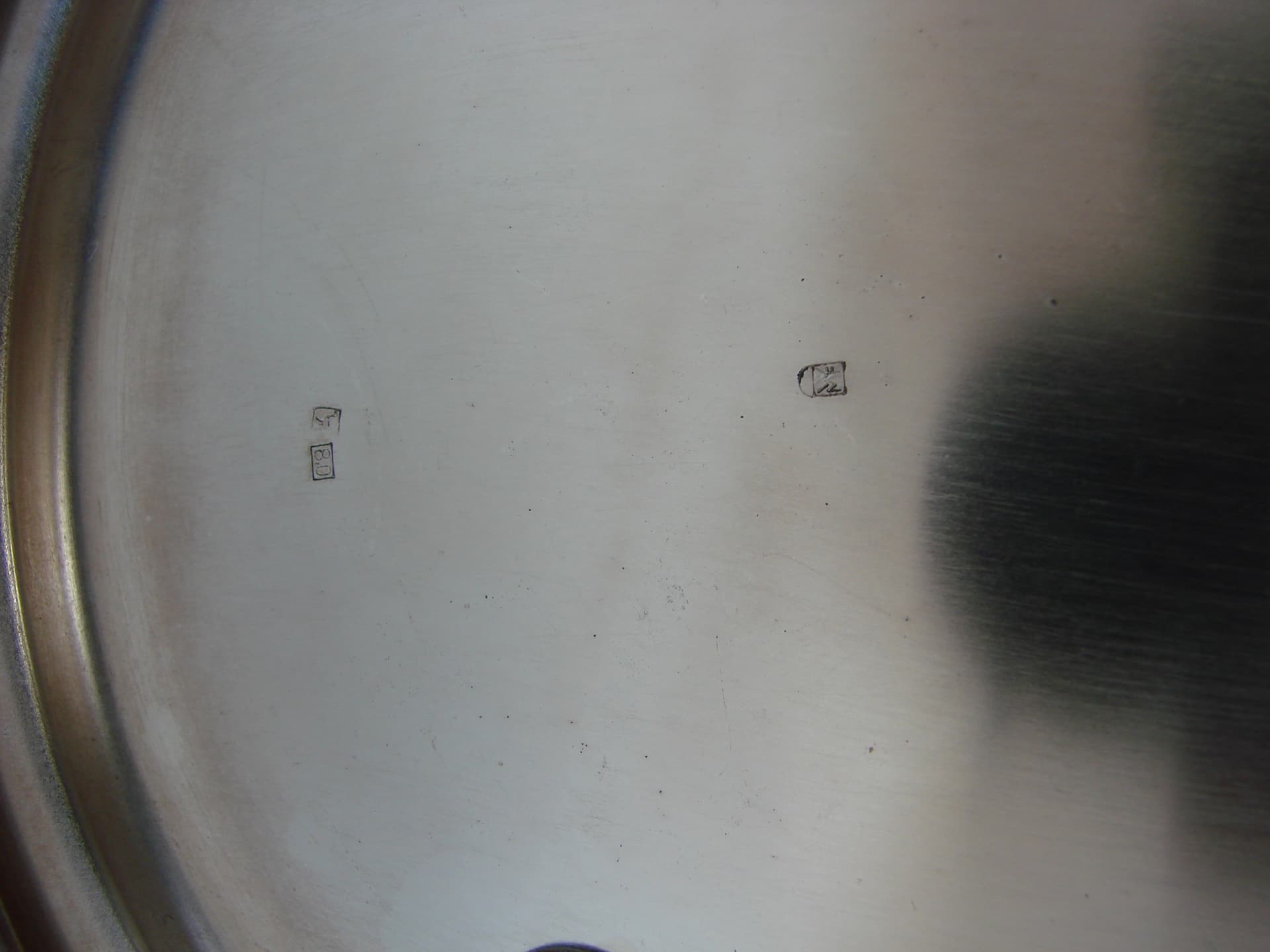 Świecznik Art Deco, srebrny, mosiądz srebrzony, WMF, Niemcy, lata 40. - 242582