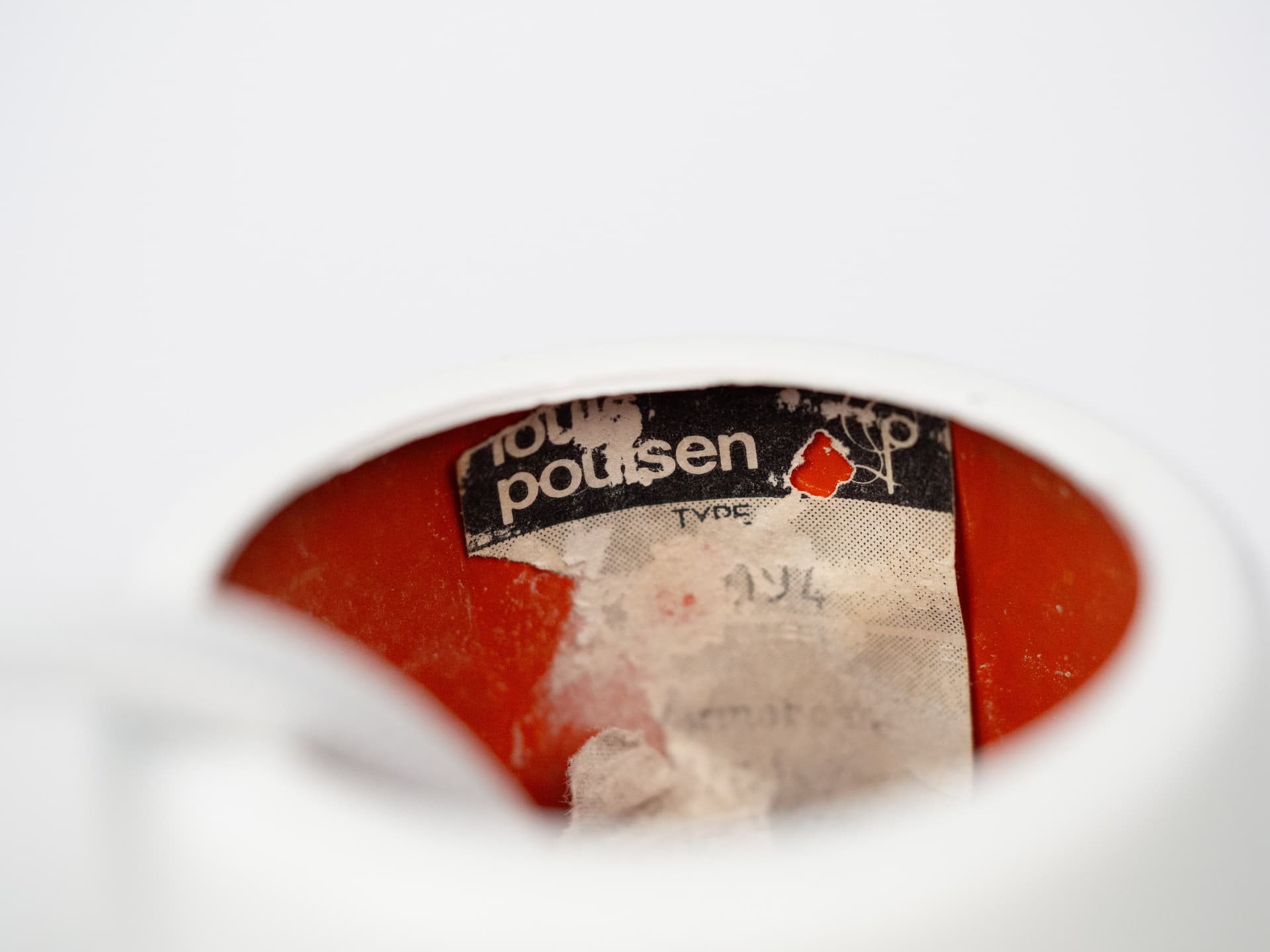 Lampa wisząca PH 4/3, biały, aluminium, proj. P. Henningsen, Louis Poulsen, Dania, lata 90. - 242669