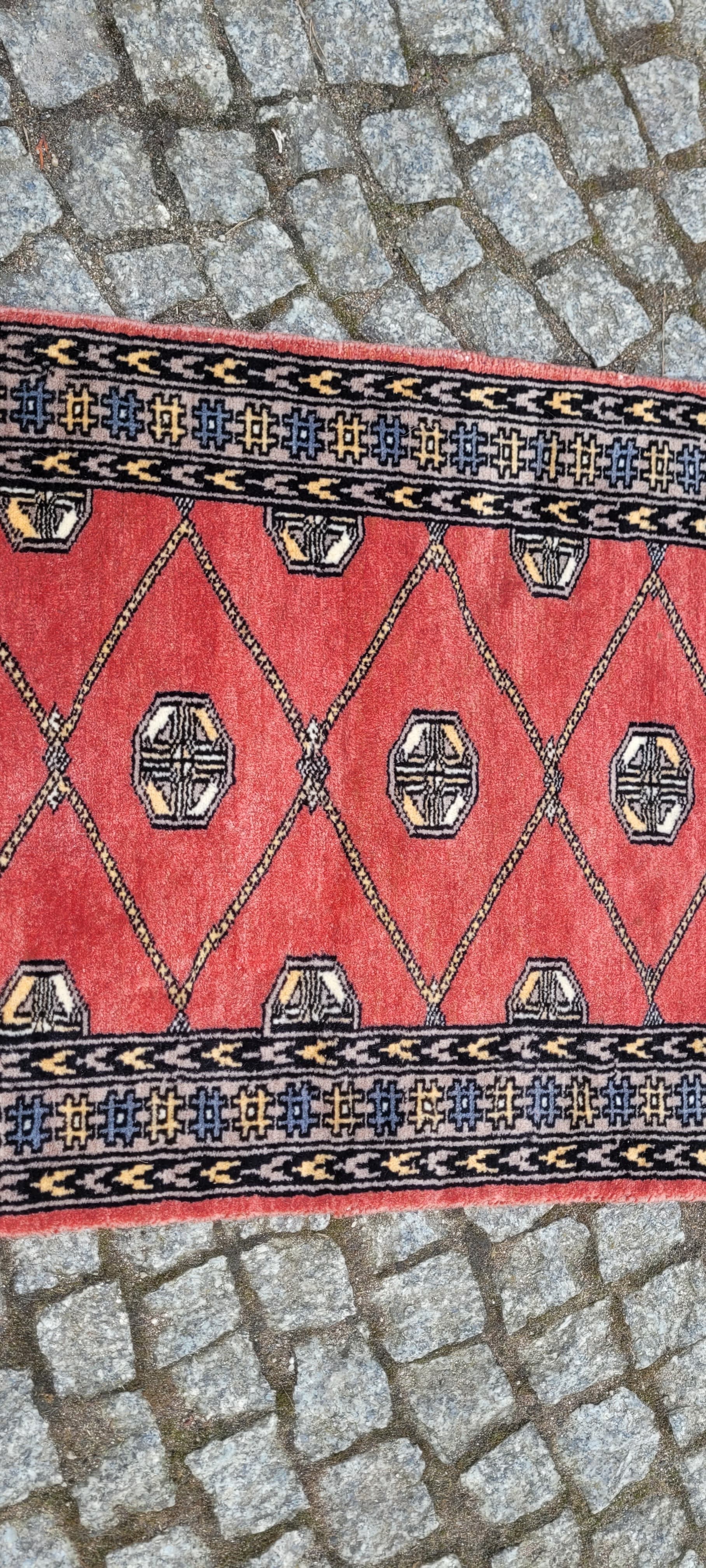 Dywan Buchara 140x60 cm, czerwony, wełna, Pakistan - 242842