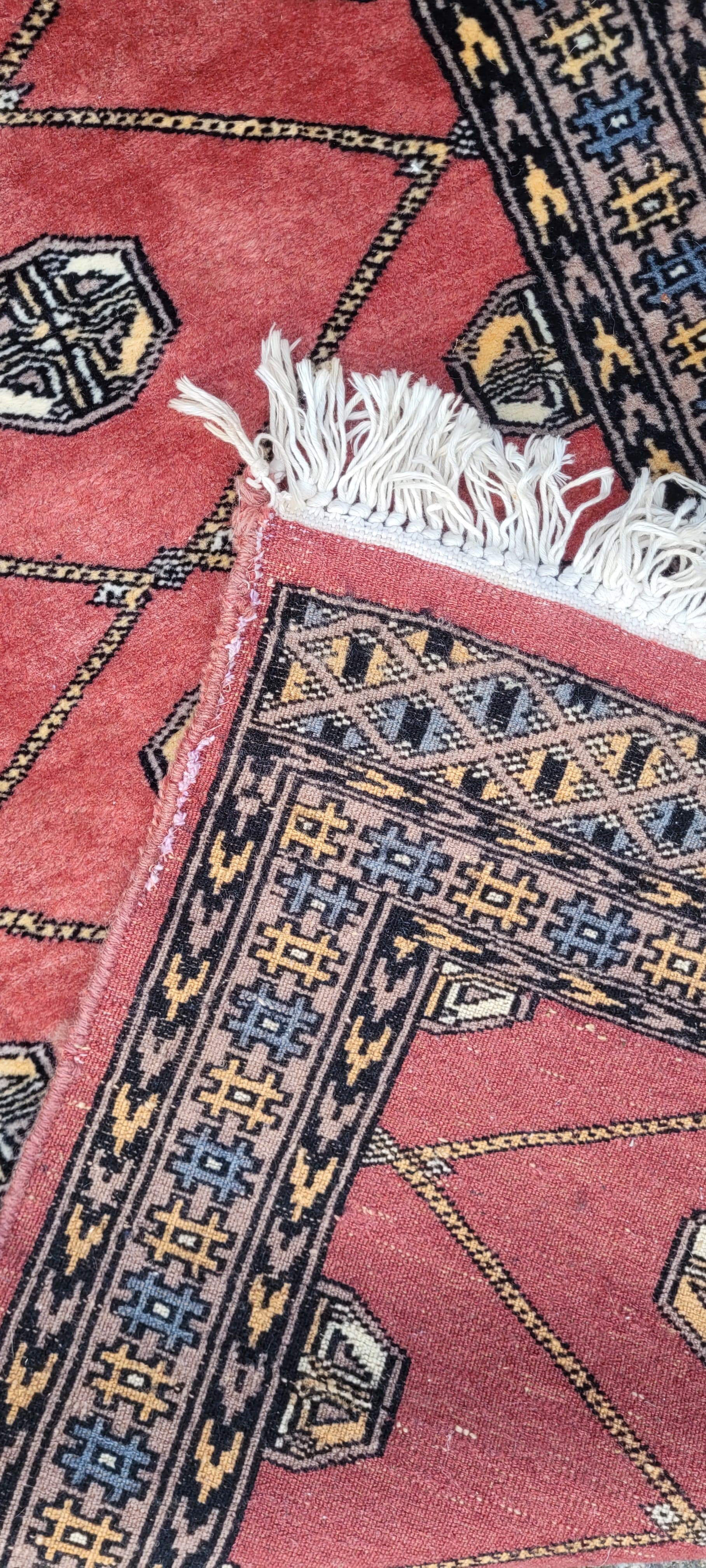 Dywan Buchara 140x60 cm, czerwony, wełna, Pakistan - 242844