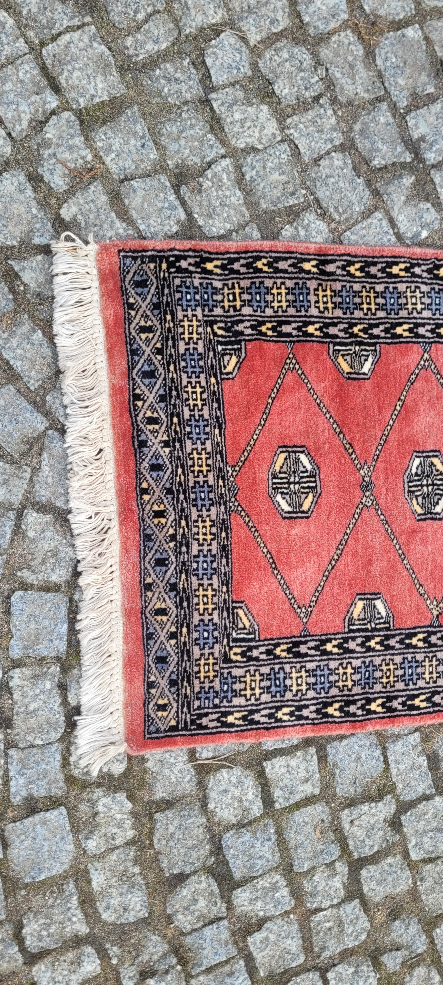 Dywan Buchara 140x60 cm, czerwony, wełna, Pakistan - 242840