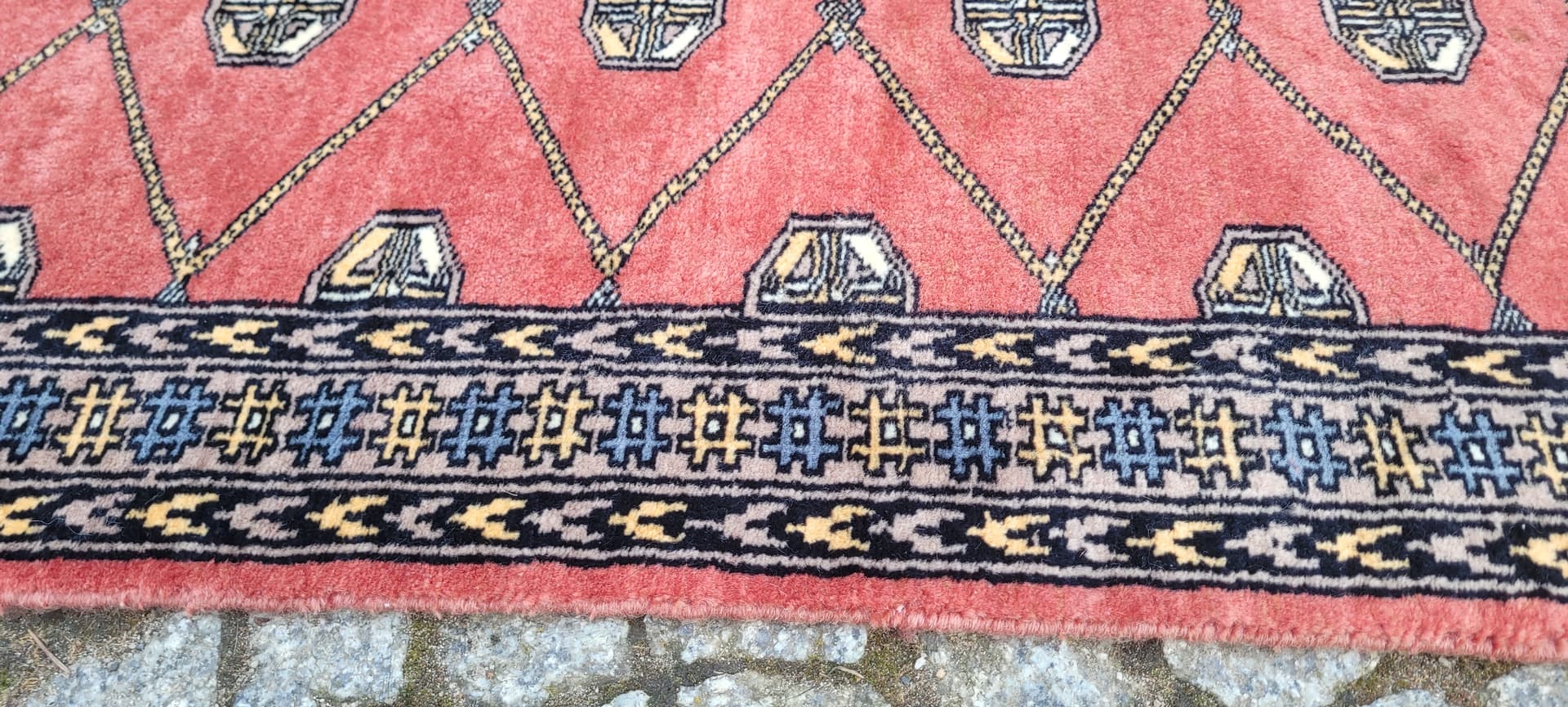 Dywan Buchara 140x60 cm, czerwony, wełna, Pakistan - 242835