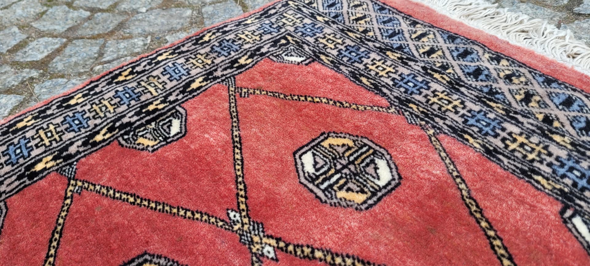 Dywan Buchara 140x60 cm, czerwony, wełna, Pakistan - 242833