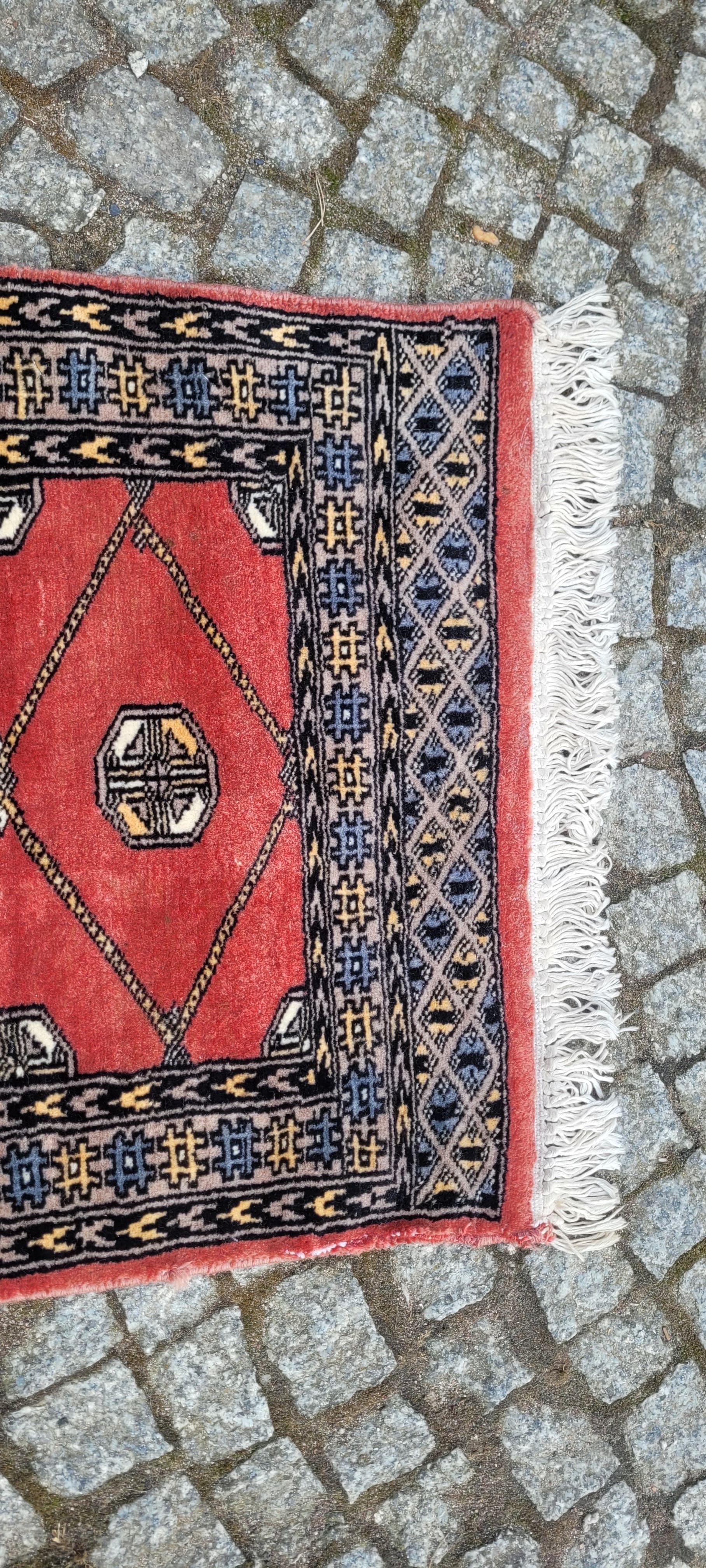 Dywan Buchara 140x60 cm, czerwony, wełna, Pakistan - 242843