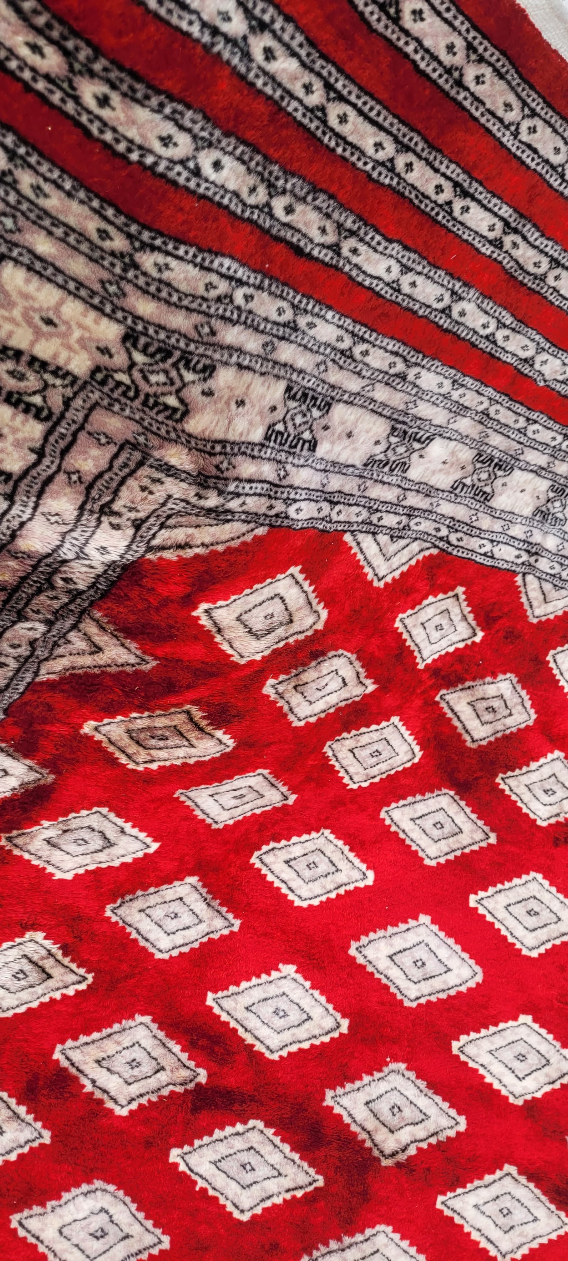 Rug Buchara 205x125 cm, red, wool, cotton, Pakistan - 242878