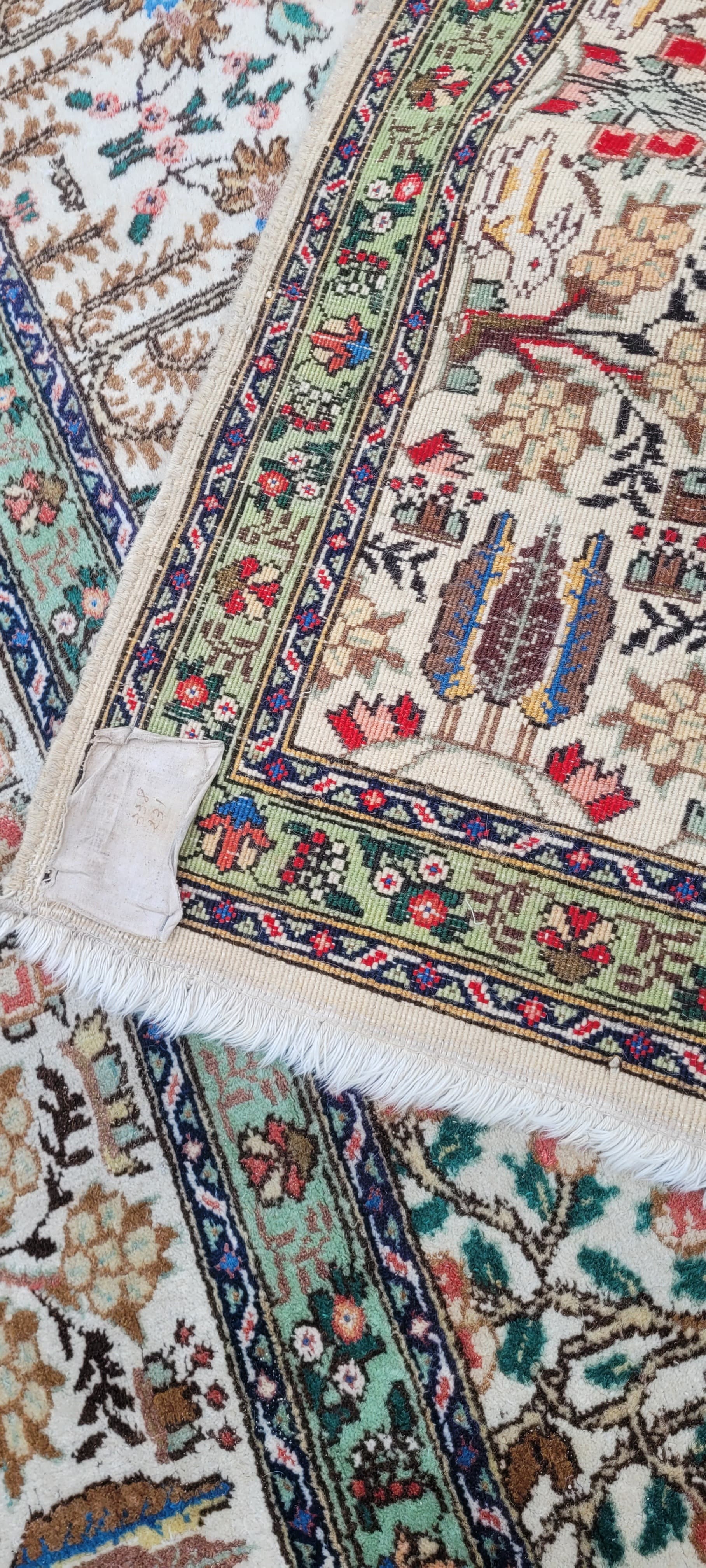 Dywan Tebriz 230x340 cm, beżowy, wełna, Iran, pocz. XX w. - 242926