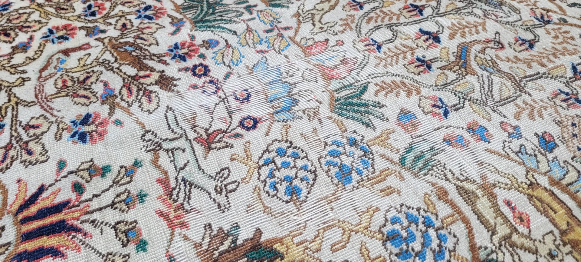 Dywan Tebriz 230x340 cm, beżowy, wełna, Iran, pocz. XX w. - 242916