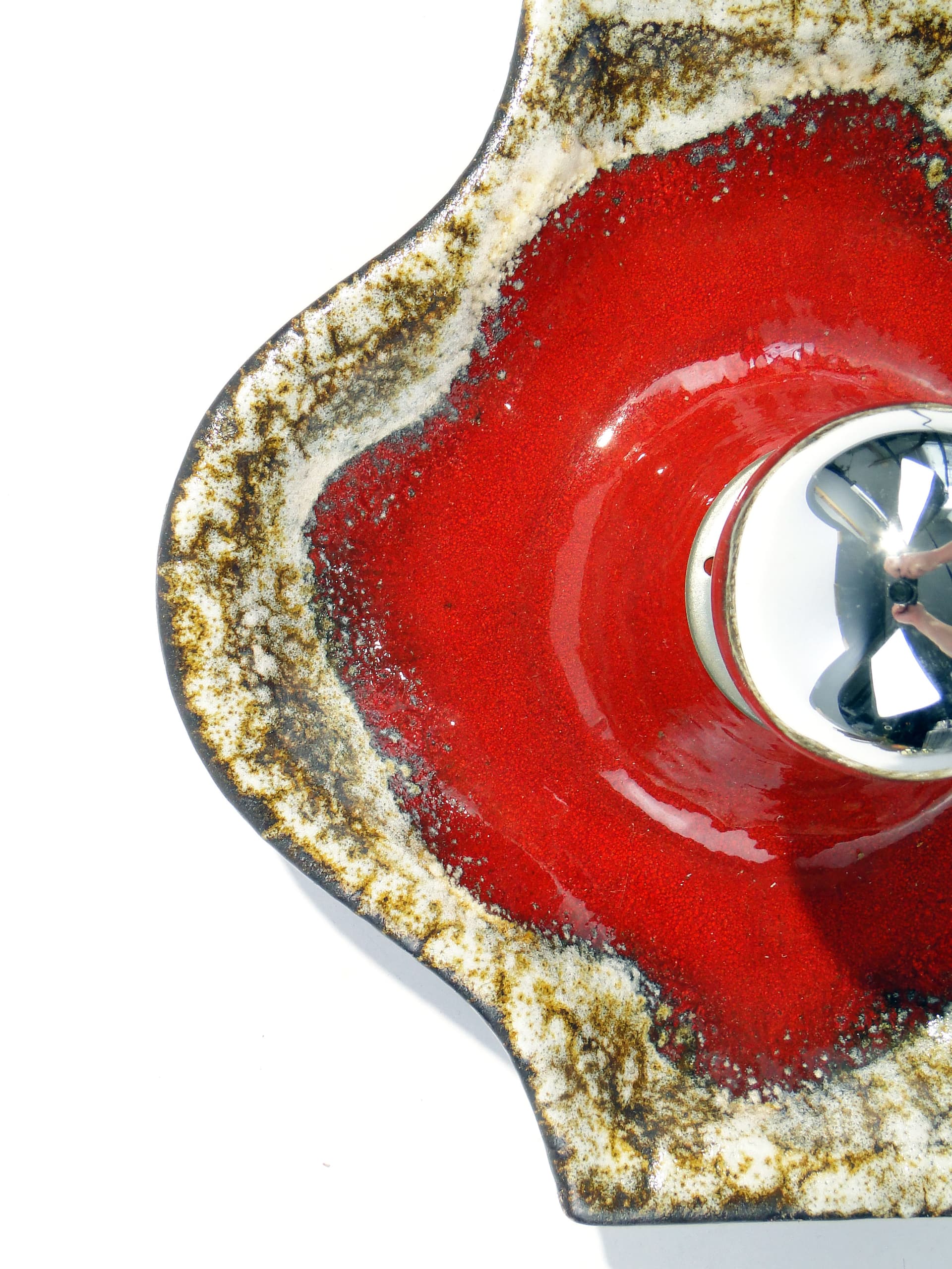 Kinkiet, ceramika czerwona, Niemcy, lata 70. - 1790