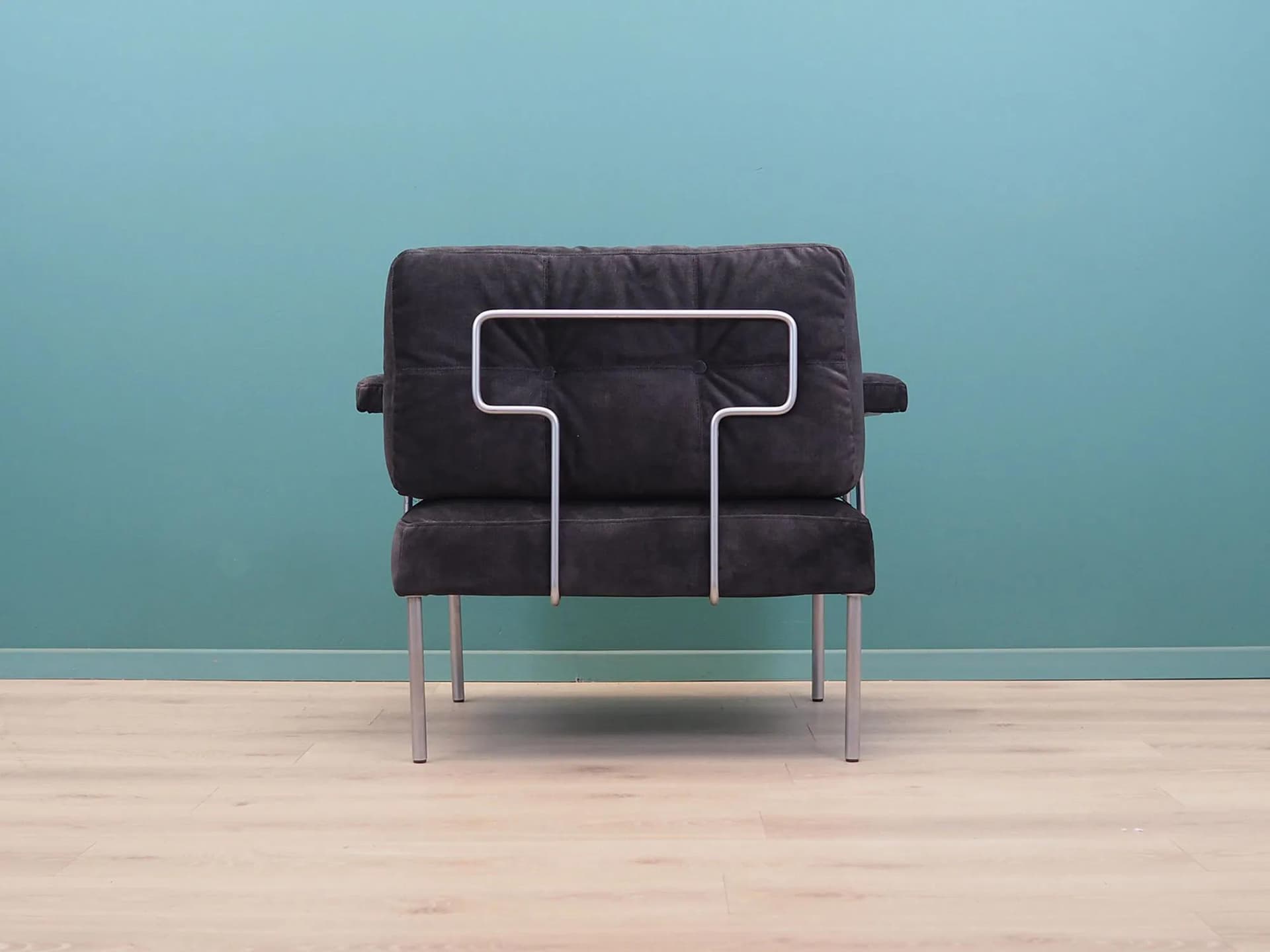 Sofa modułowa, velvet szary, chrom, proj. P. Cadovius, France & Son, Dania, lata 60. - 17872