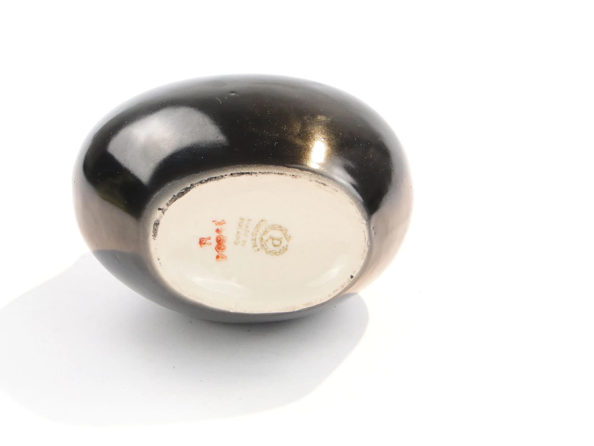 Wazon, porcelit czarny, Chodzież, Polska, lata 60. - 17926