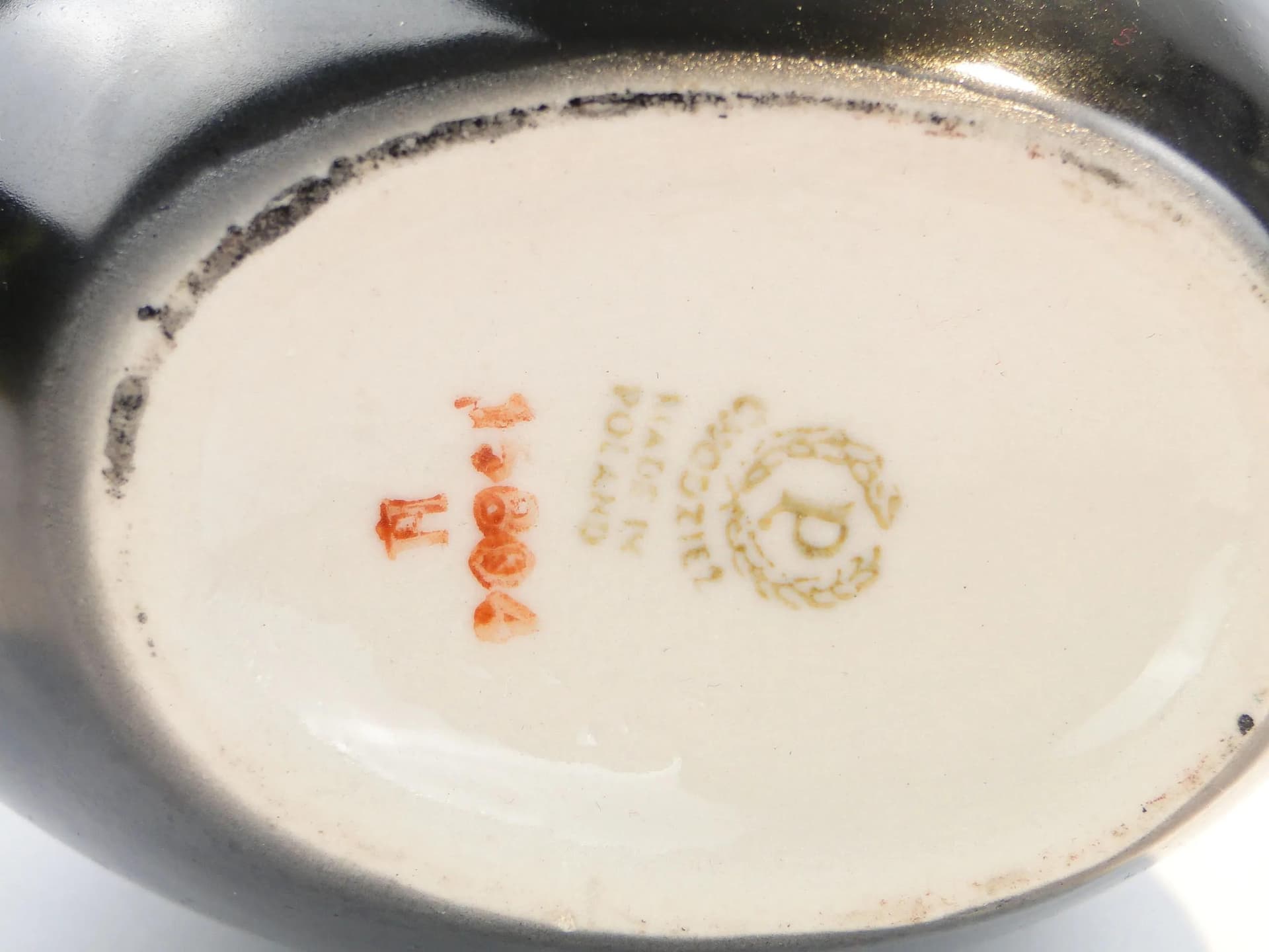 Wazon, porcelit czarny, Chodzież, Polska, lata 60. - 17927